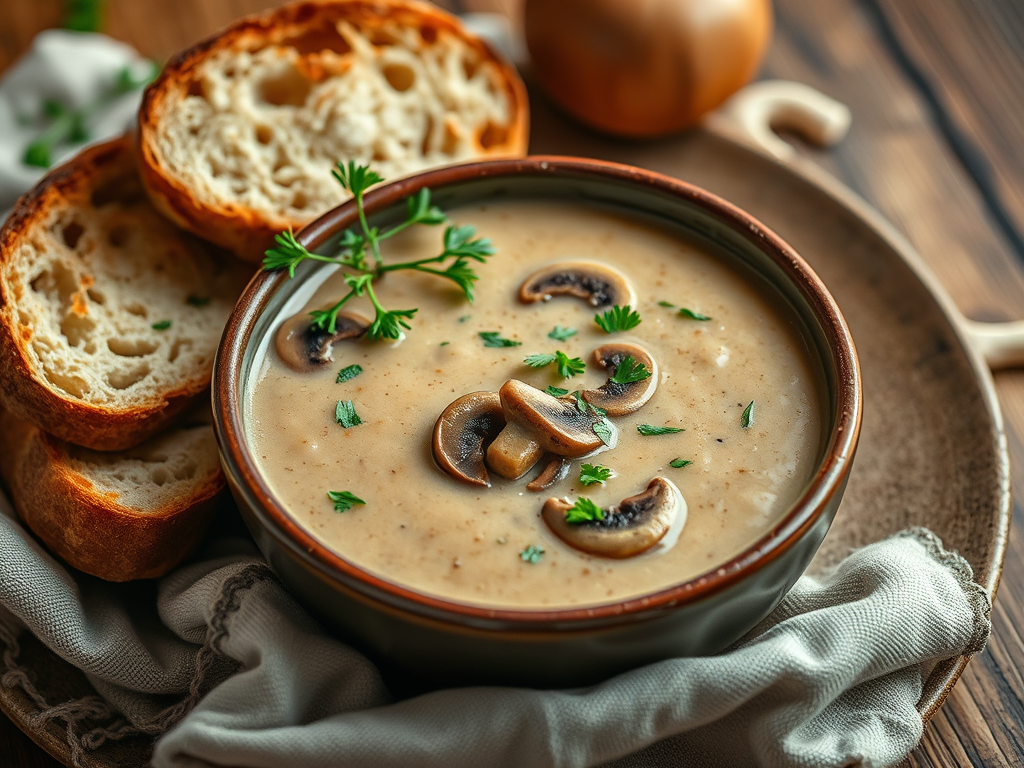 Lezzetli bir Mantar Çorbası Tarifi