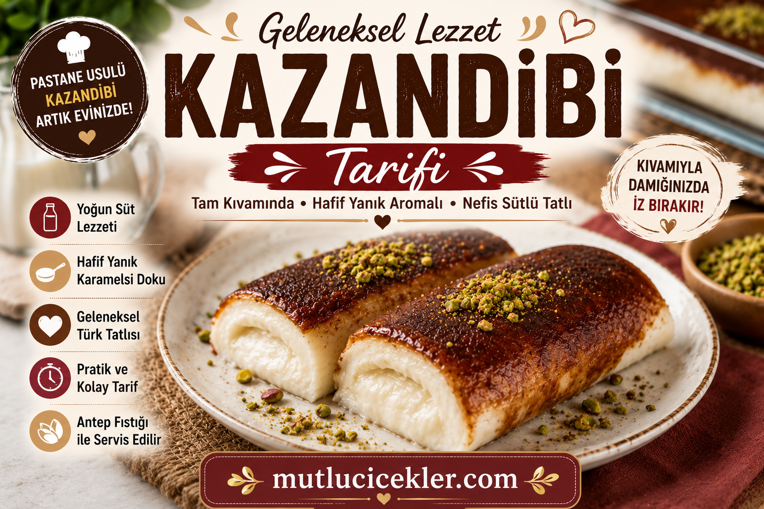 Kazandibi Tarifi: Tam Kıvamında Geleneksel Türk Tatlısı 🍮🔥