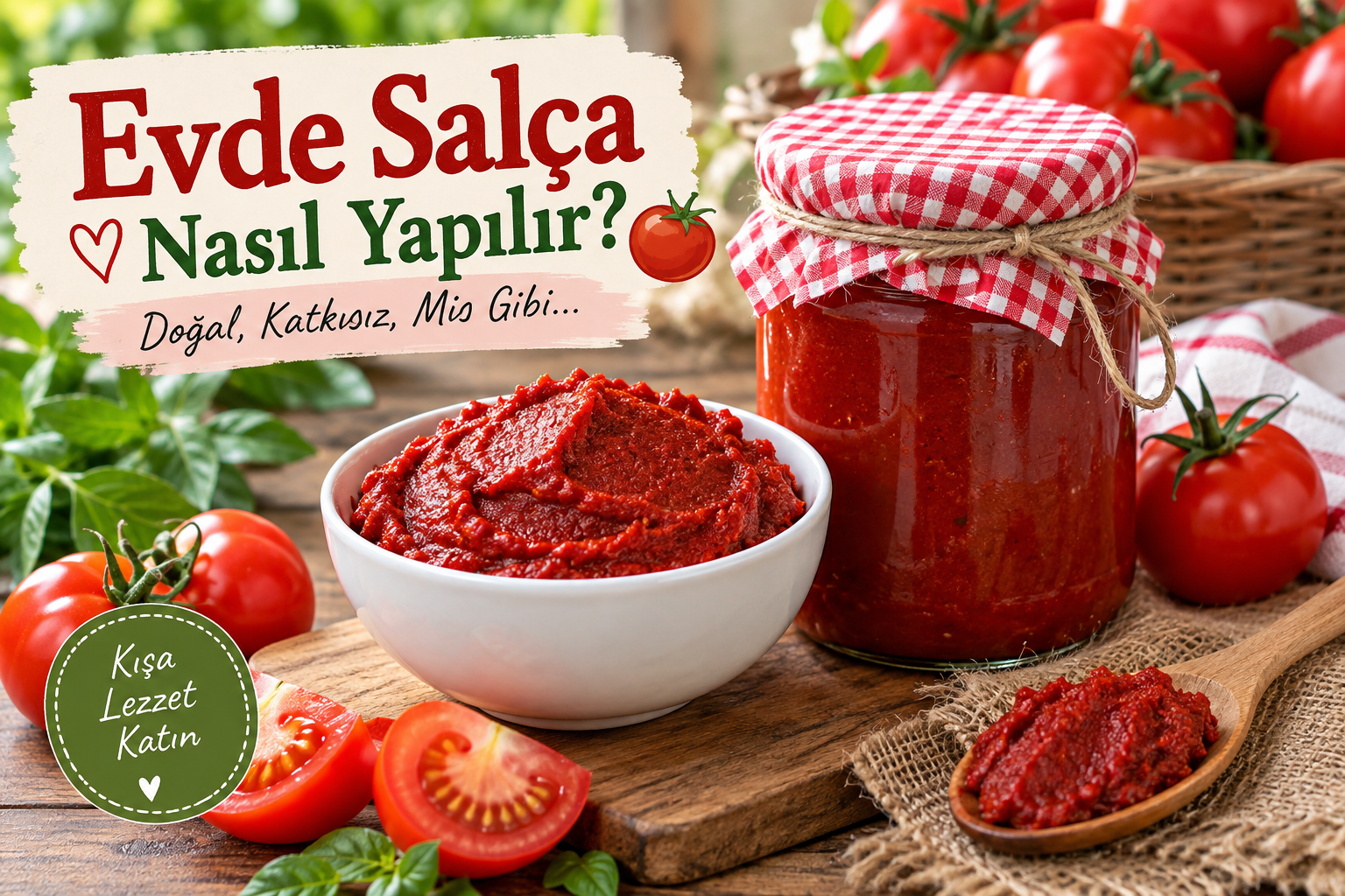 Evde salça nasıl yapılır ev yapımı domates salçası tarifi