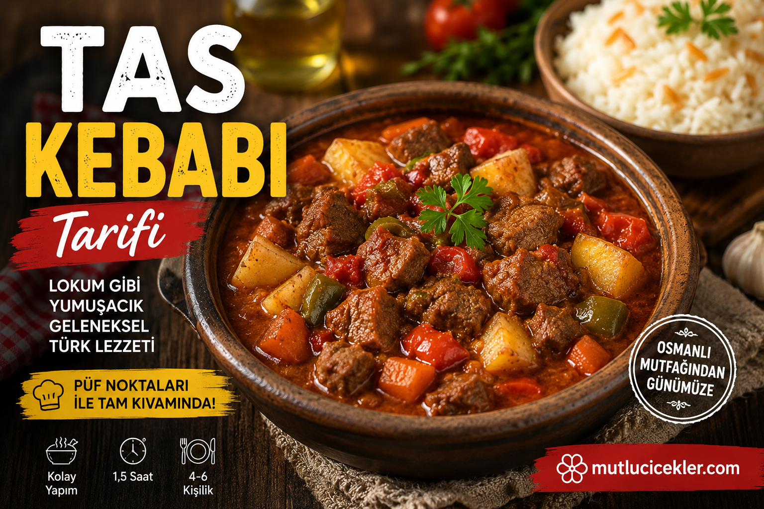 Tas Kebabı Tarifi: Lokum Gibi Etin En Lezzetli Hali 🥘