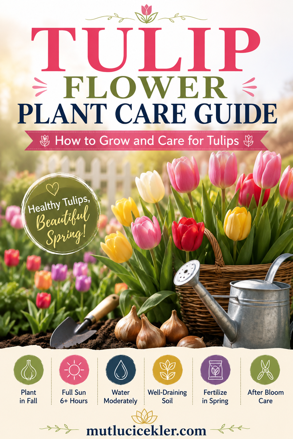 Tulip Flower Plant Care Guide: How to Grow and Care for Tulips