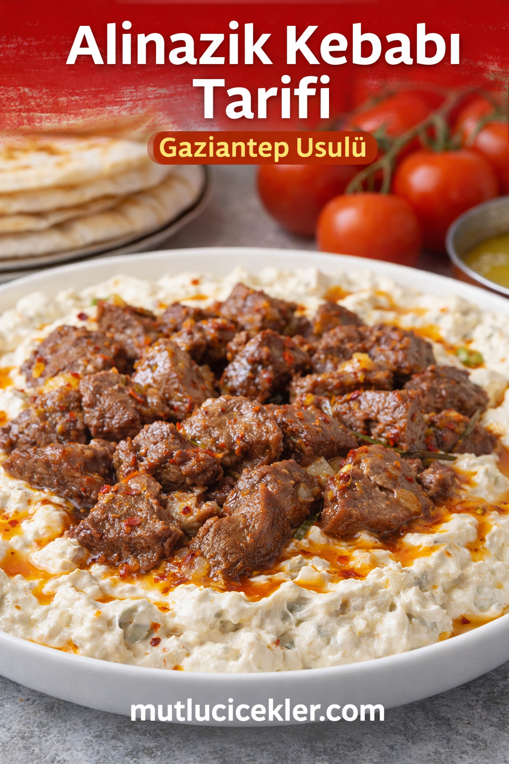 🍆 Alinazik Kebabı Tarifi – Evde Gerçek Gaziantep Alinazik Nasıl Yapılır?