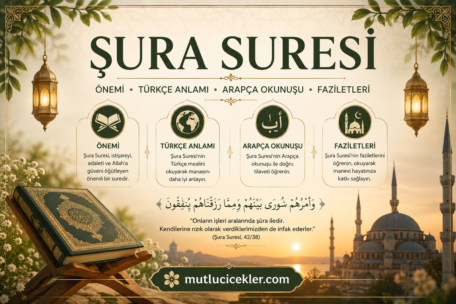 Şura Suresi: Önemi, Türkçe Anlamı, Arapça Okunuşu ve Faziletleri