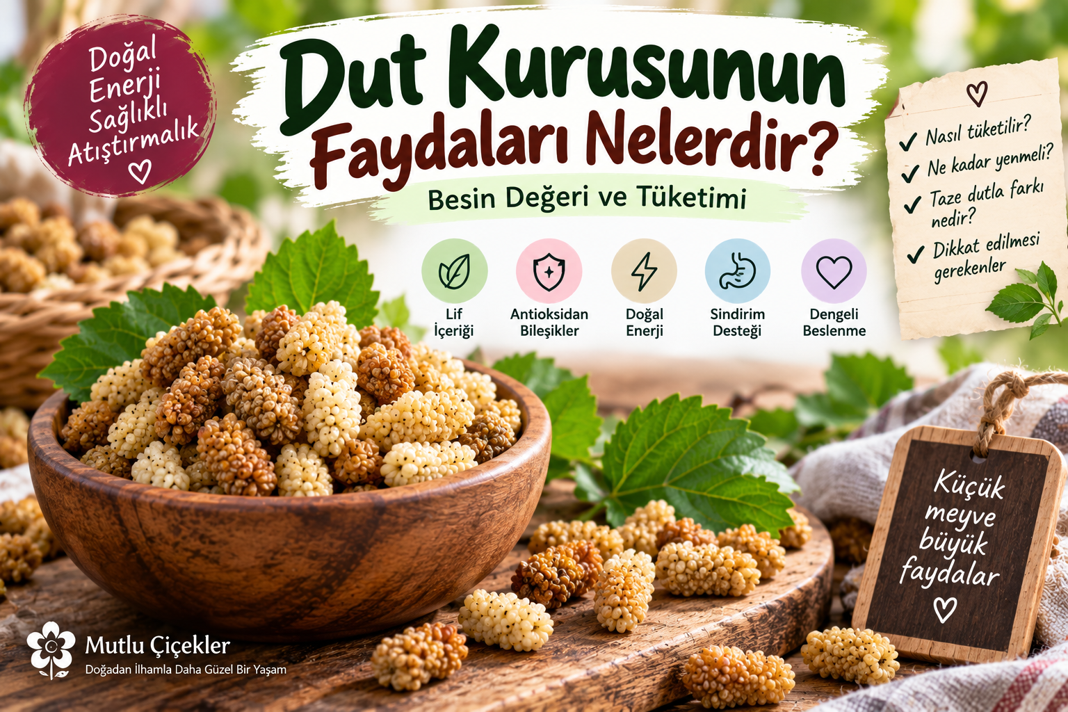 Dut Kurusunun Faydaları Nelerdir? Besin Değeri ve Tüketimi