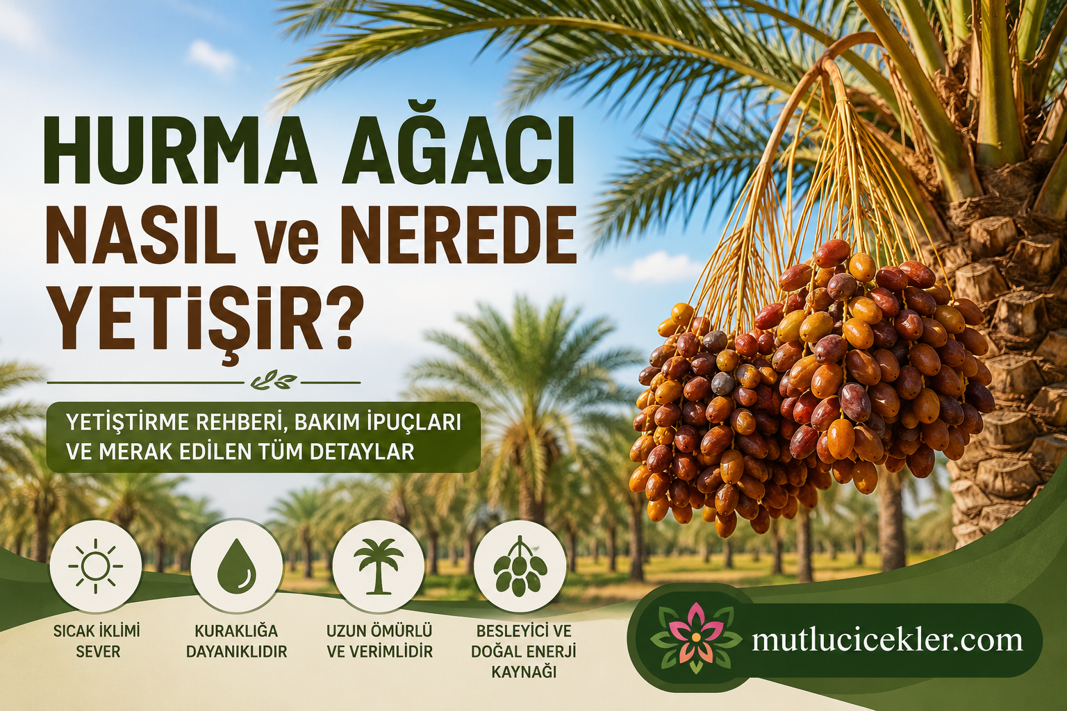 Hurma Ağacı Nasıl ve Nerede Yetişir? Yetiştirme Rehberi, Özellikleri ve Bakımı