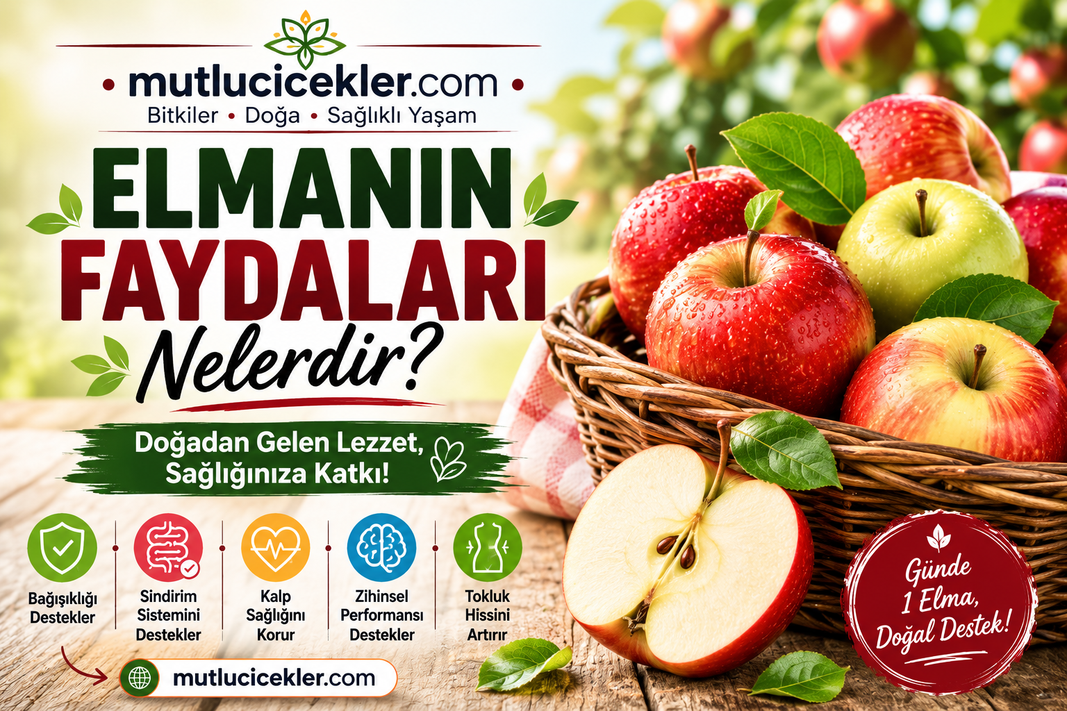 Elmanın Faydaları Nelerdir? Besin Değeri, Sağlığa Etkileri ve Tüketim Rehberi