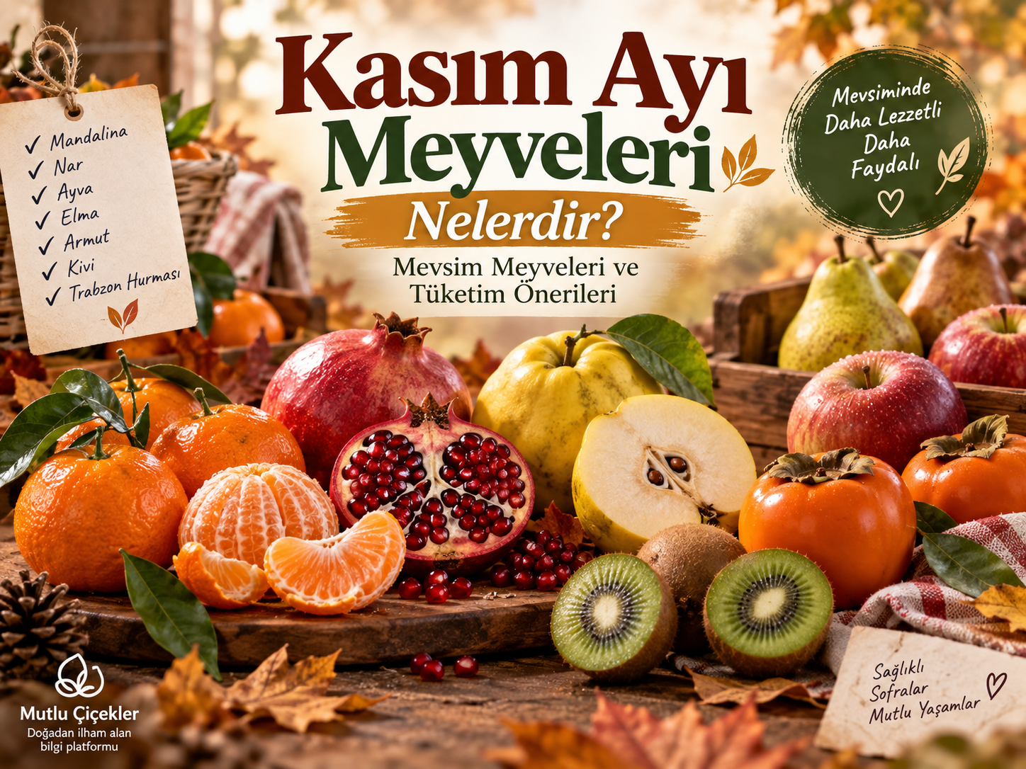 Kasım Ayı Meyveleri Nelerdir? Mevsim Meyveleri ve Tüketim Önerileri