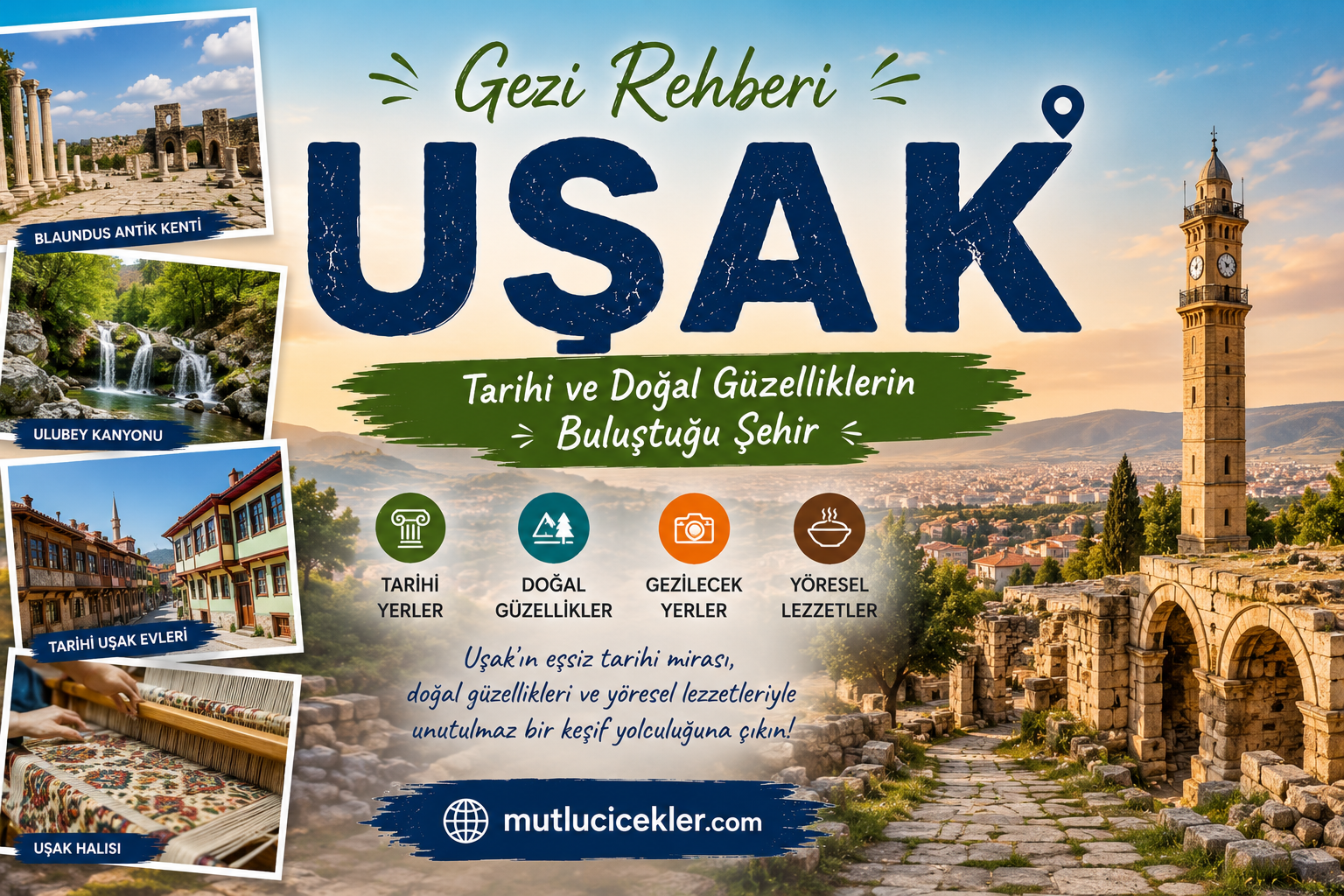 Uşak Gezi Rehberi: Tarihi ve Doğal Güzelliklerin Buluştuğu Şehir