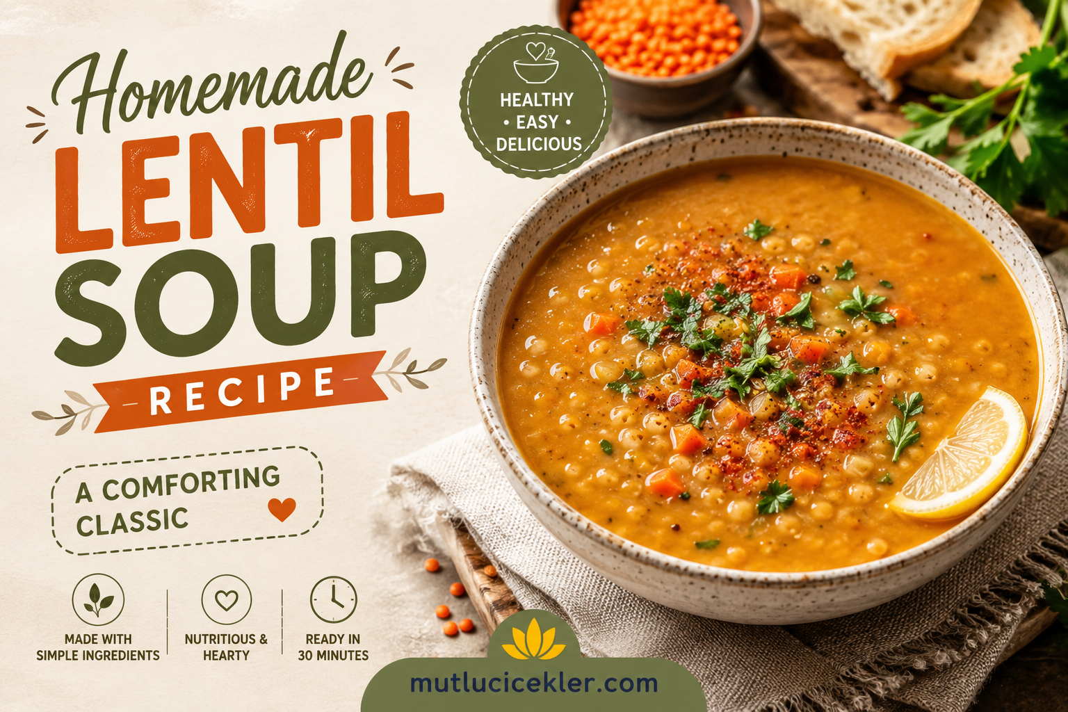 Homemade Lentil Soup Recipe: A Comforting Classic