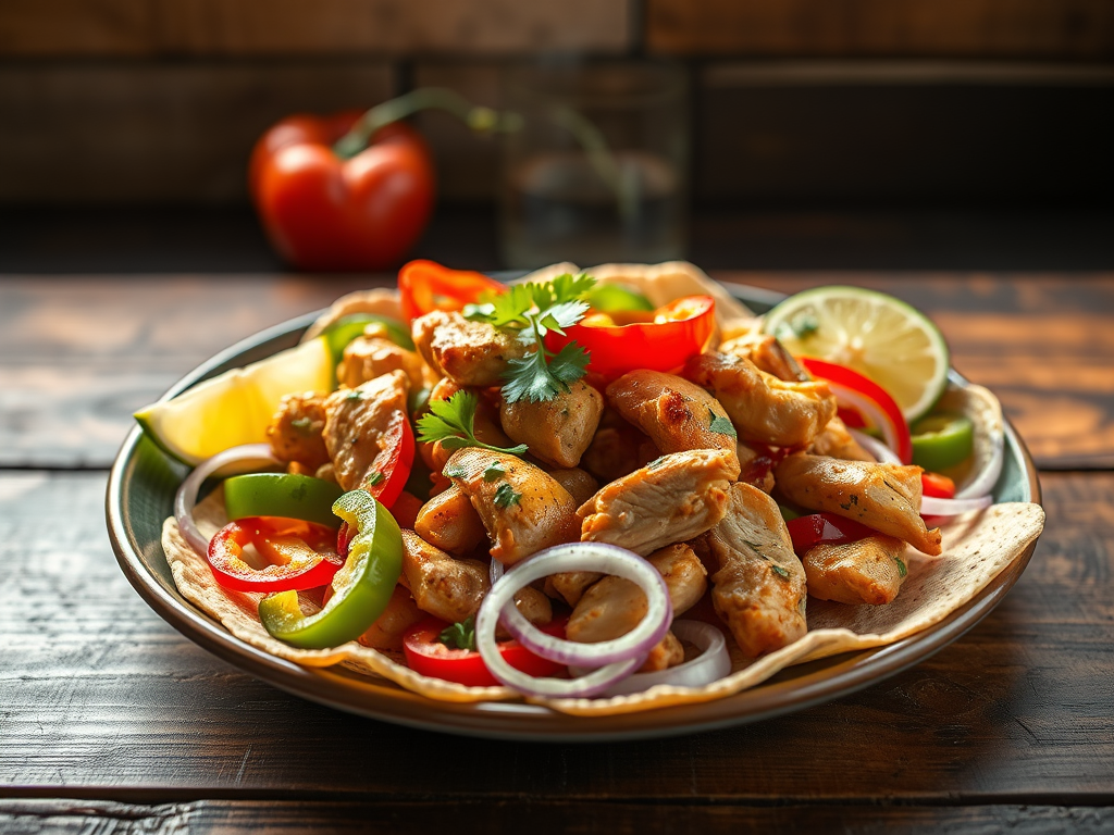 Receta de Fajitas de Pollo