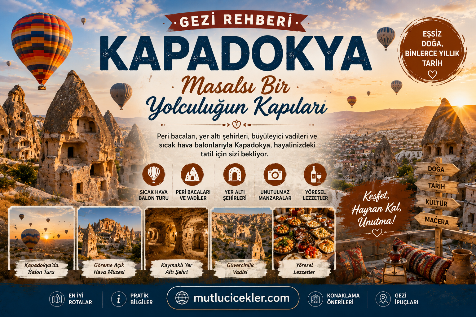 Kapadokya Gezi Rehberi: Masalsı Bir Yolculuğun Kapıları