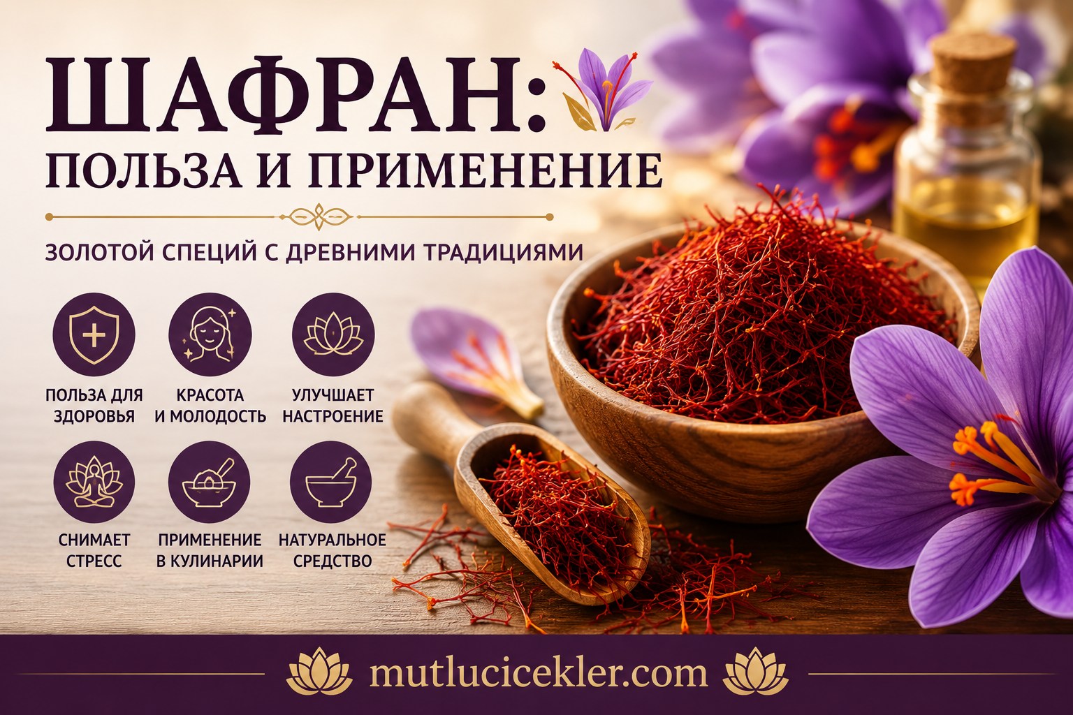 Шафран Польза и Применение