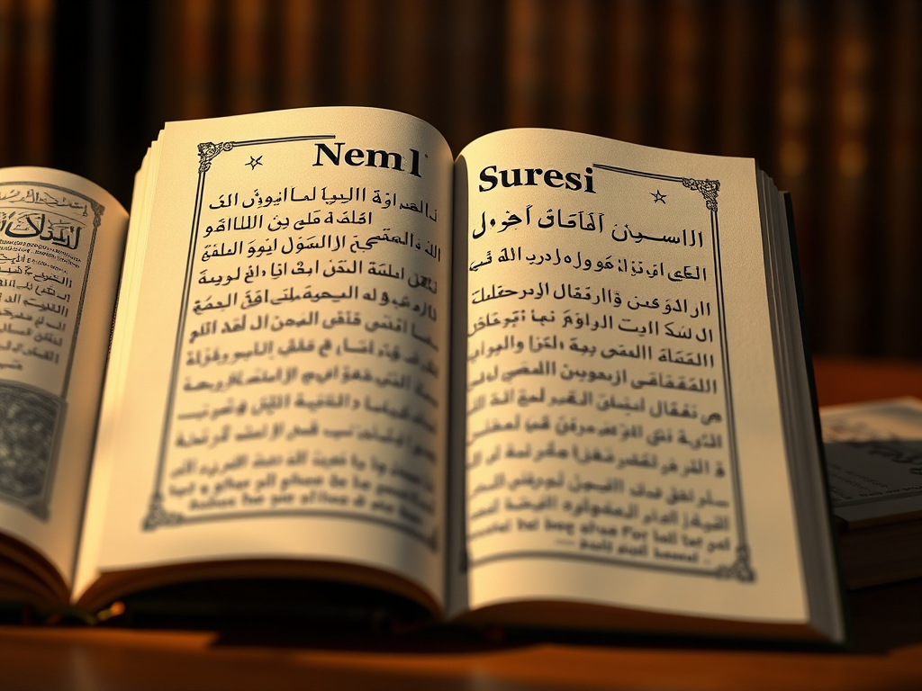 Neml Suresi Önemi, Arapça Okunuşu, Türkçe Anlamı ve Faziletleri