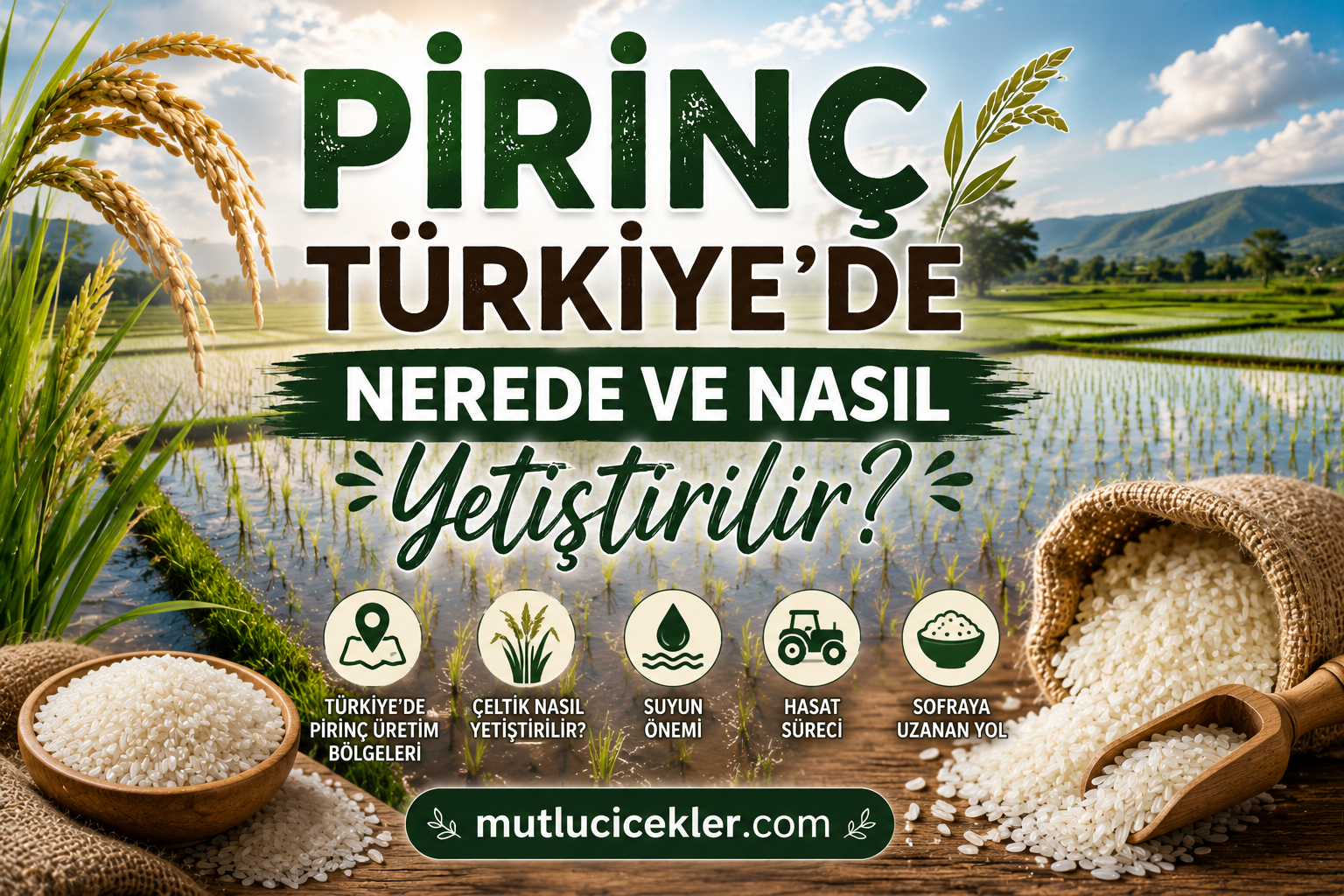 🌾 Pirinç Türkiye’de Nerede ve Nasıl Yetiştirilir? Çeltikten Sofraya Uzanan Yolculuk