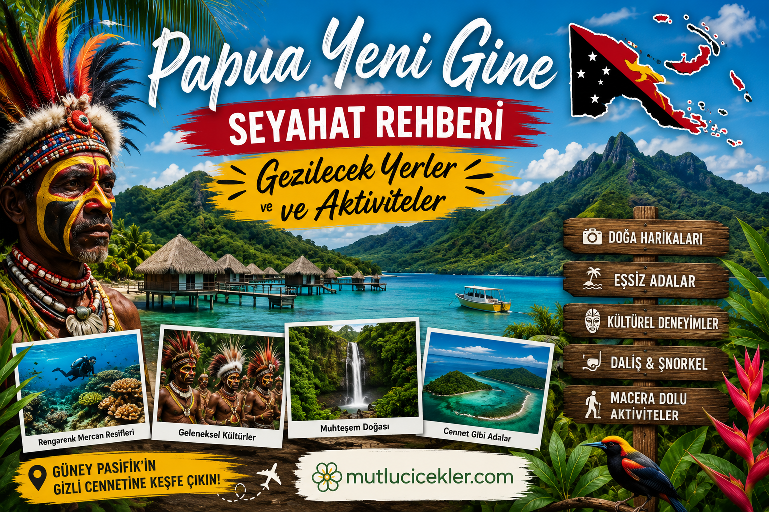 Papua Yeni Gine Seyahat Rehberi: Gezilecek Yerler ve Aktiviteler