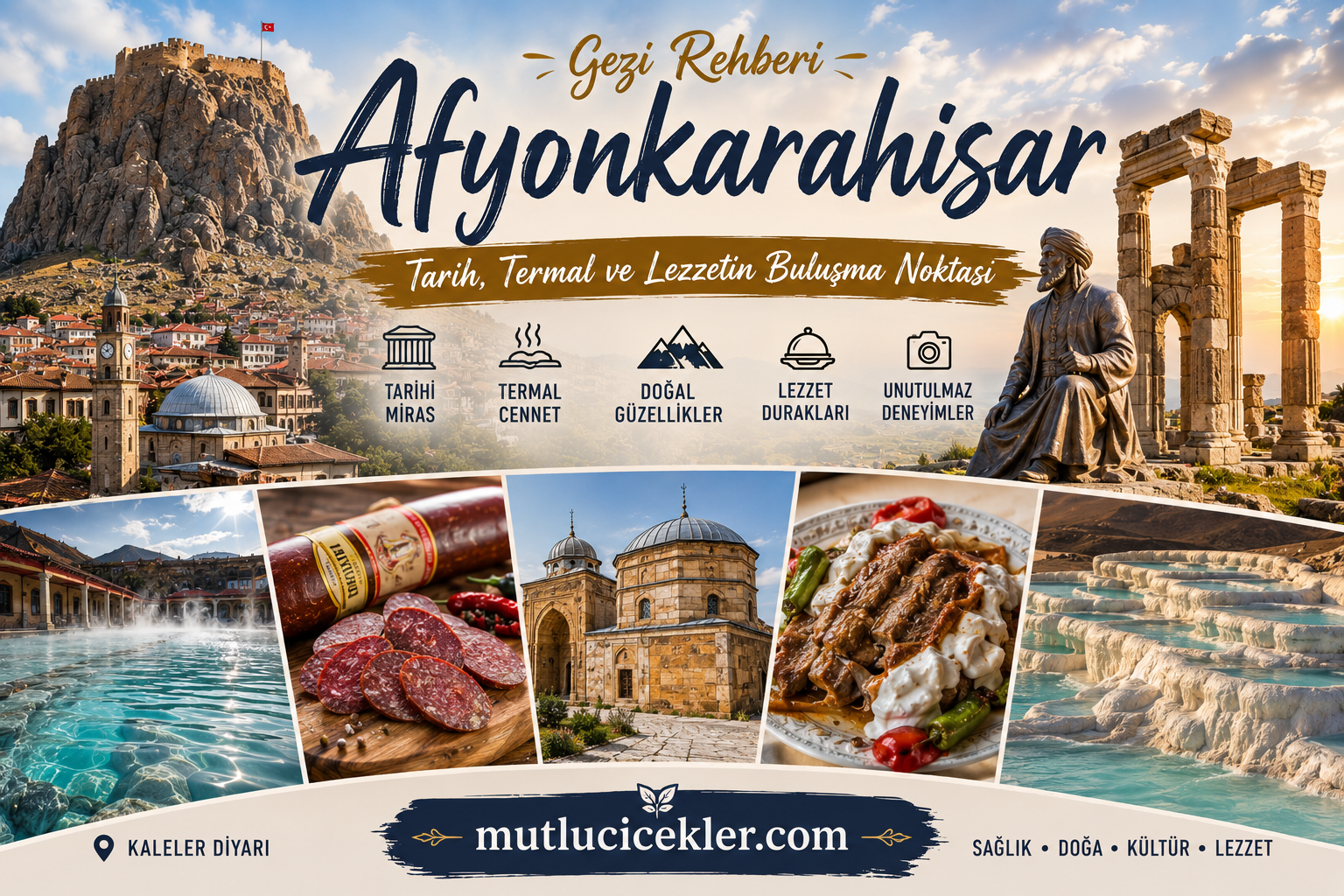 Afyonkarahisar Gezi Rehberi: Tarih, Termal ve Lezzetin Buluşma Noktası