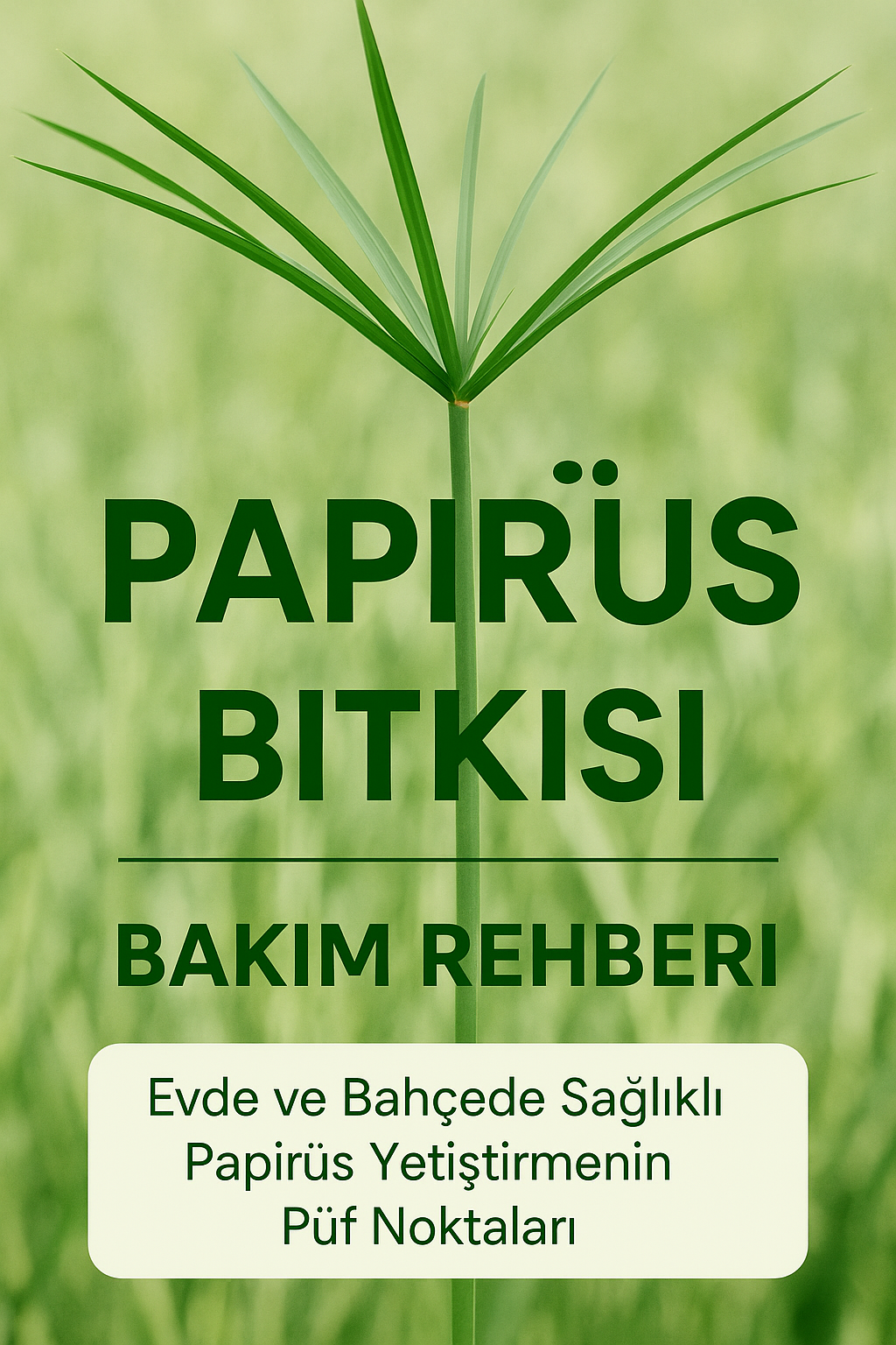 🌿 Papirüs Bitkisi Bakım Rehberi: Evde ve Bahçede Sağlıklı Papirüs Yetiştirmenin Püf Noktaları