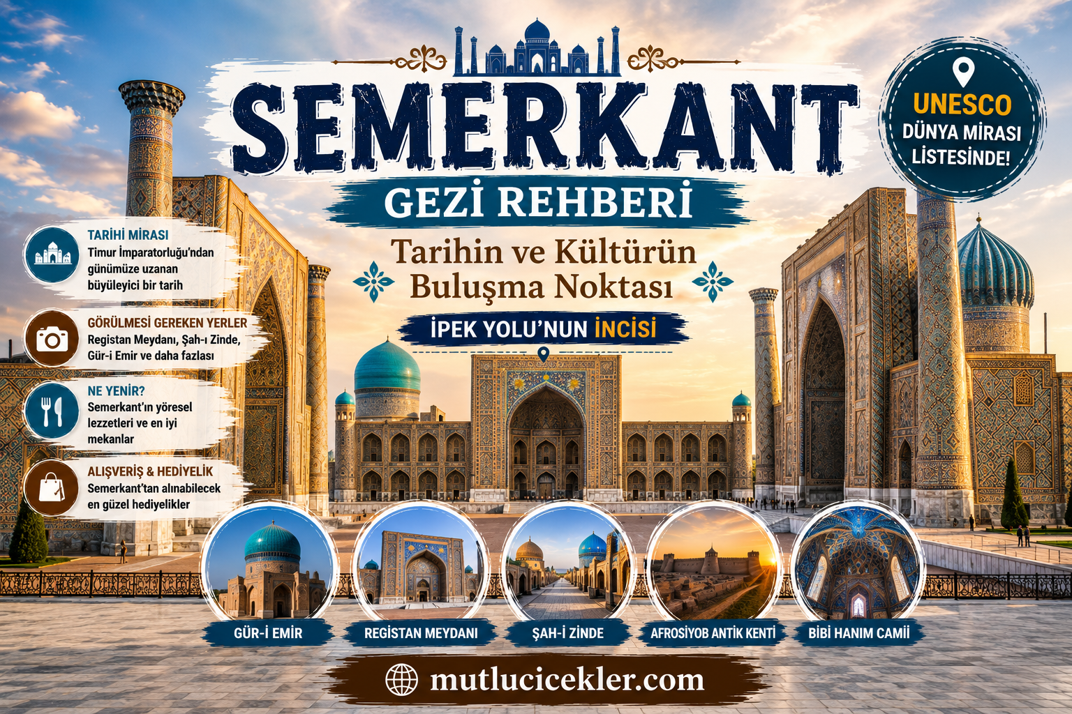 Semerkant Gezi Rehberi: Tarihin ve Kültürün Buluşma Noktası