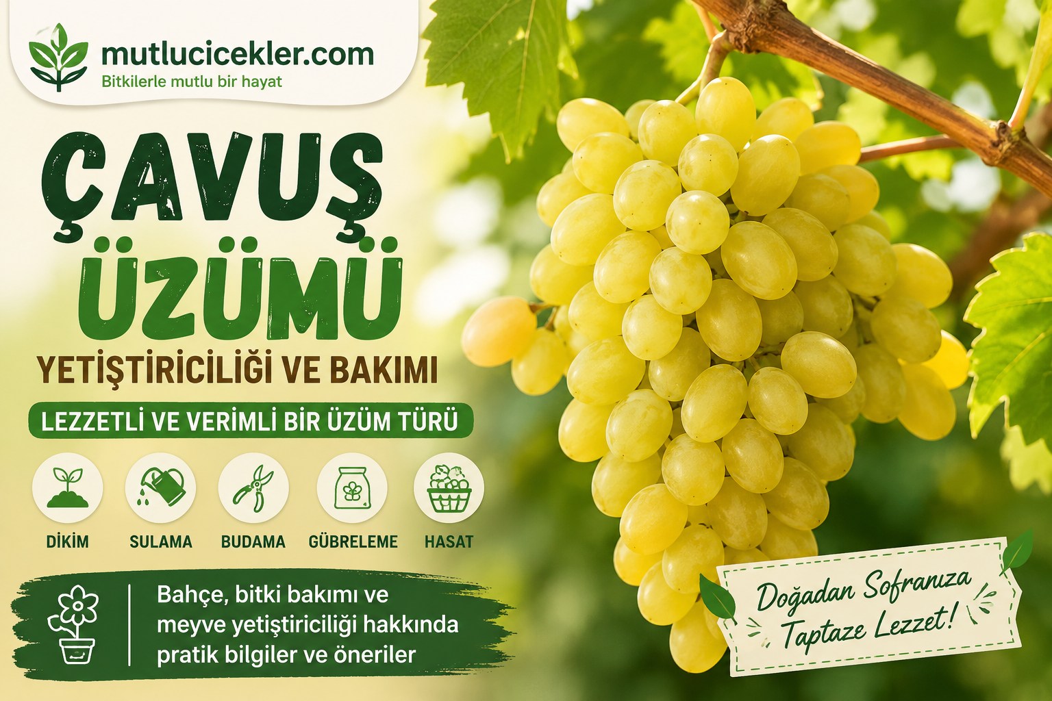 Çavuş üzümü yetiştiriciliği ve bakımı