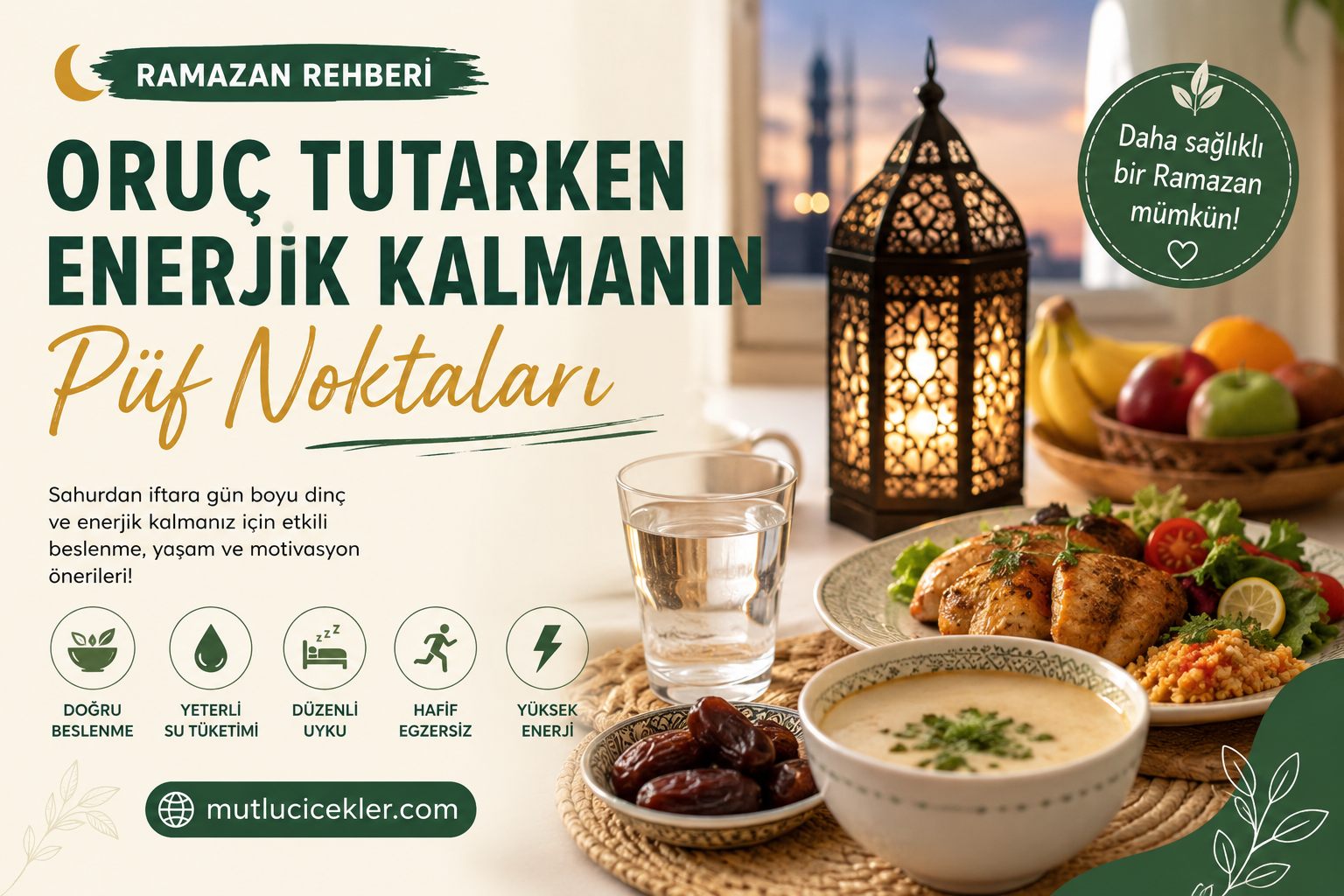 Oruç Tutarken Enerjik Kalmanın Püf Noktaları