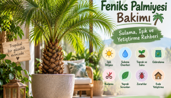 Feniks palmiyesi bakımı, sulama ve yetiştirme rehberi