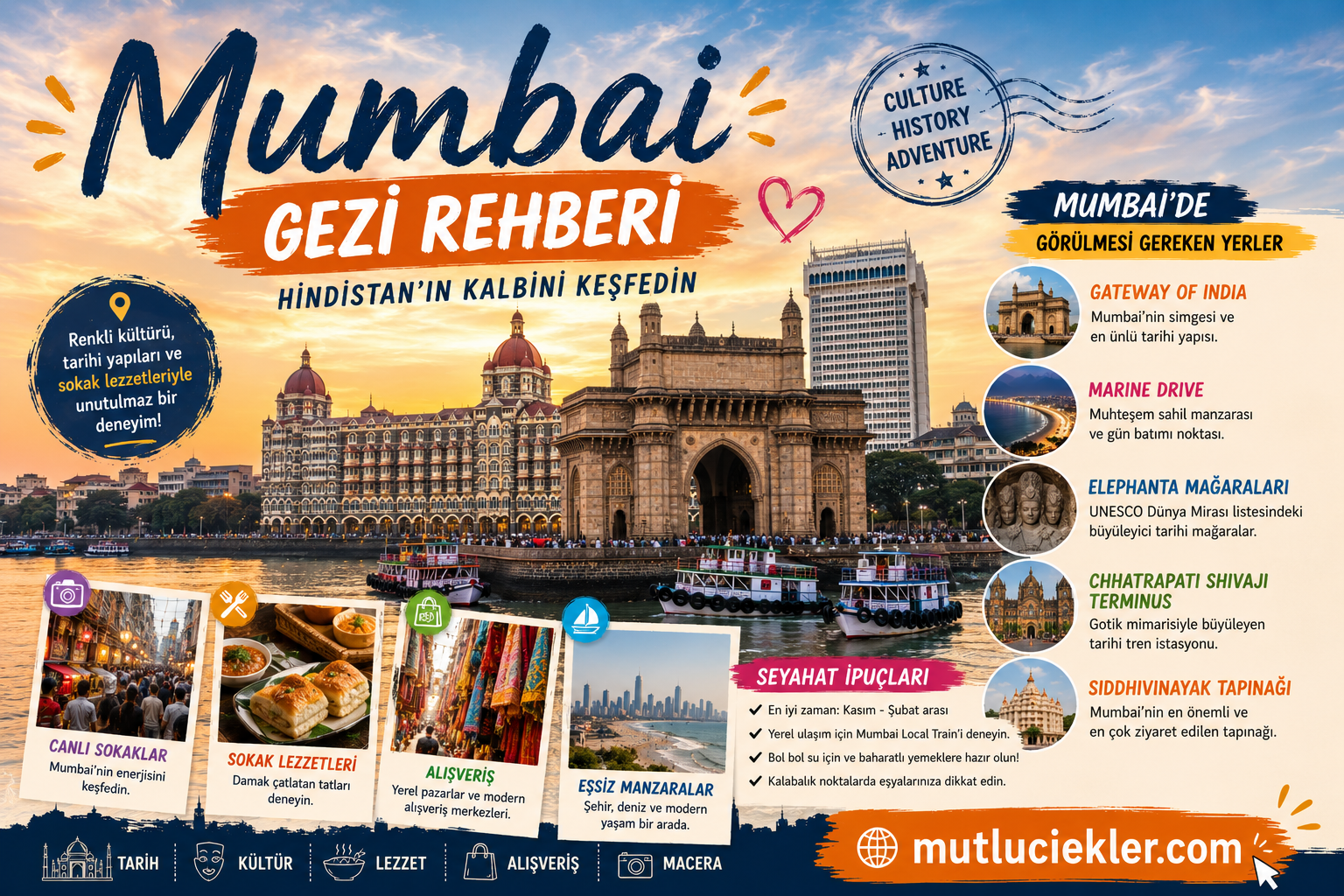 Mumbai Gezi Rehberi: Hindistan’ın Kalbini Keşfedin