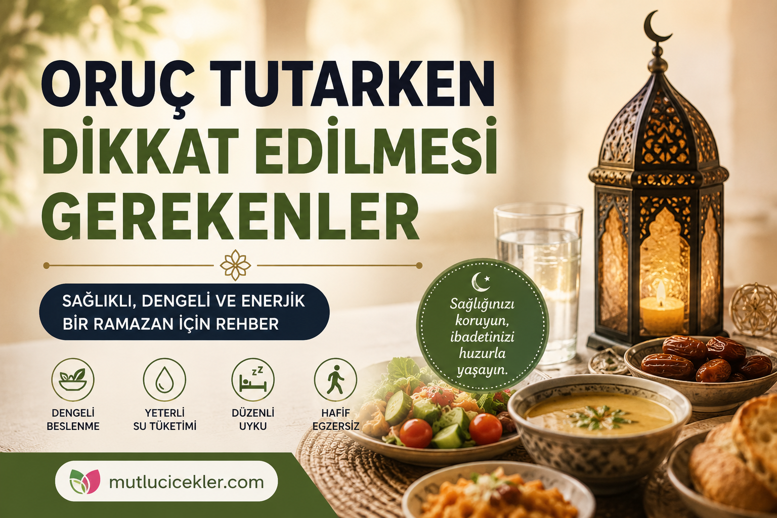 Oruç Tutarken Dikkat Edilmesi Gerekenler 🌙