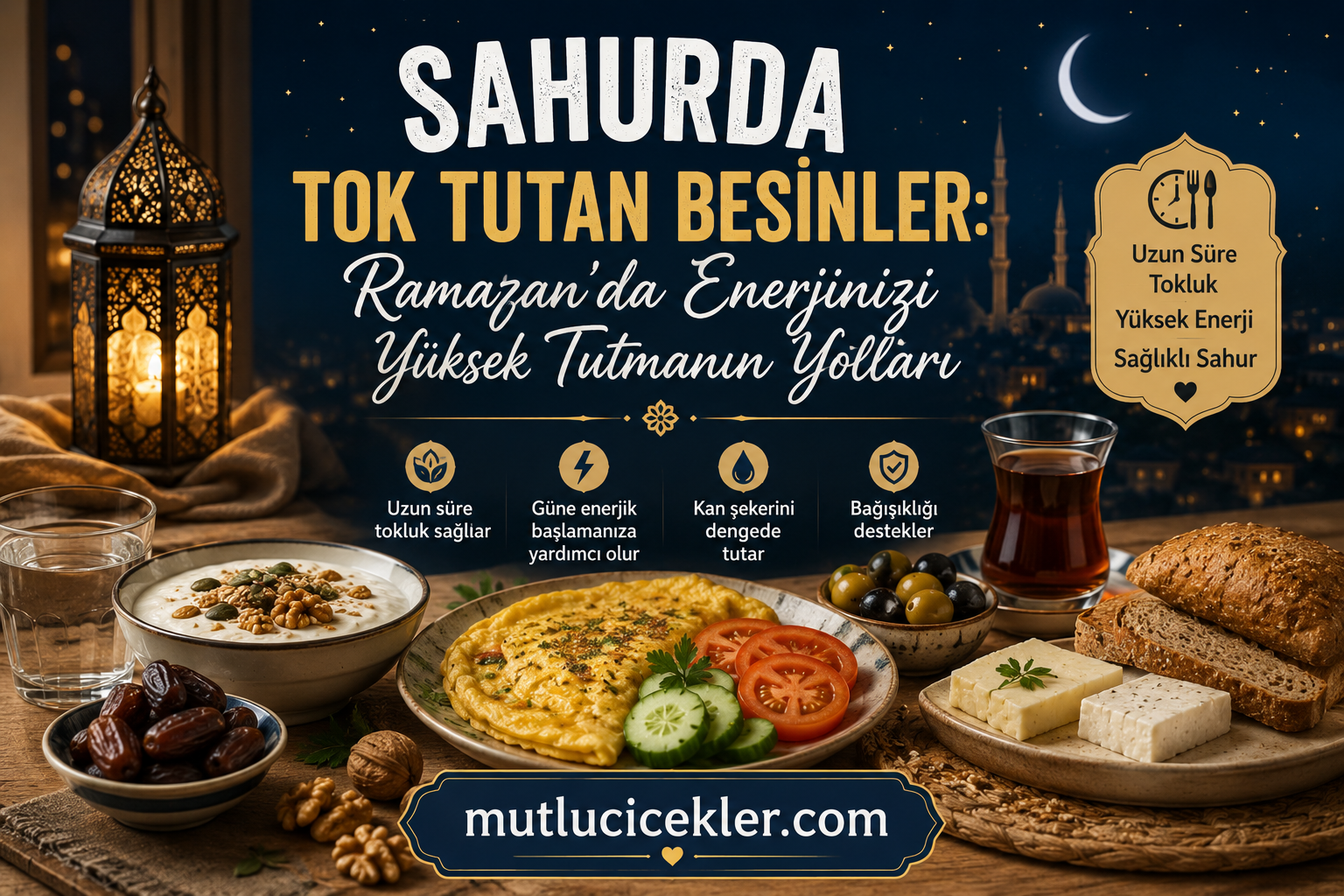 Sahurda Tok Tutan Besinler: Ramazan’da Enerjinizi Yüksek Tutmanın Yolları