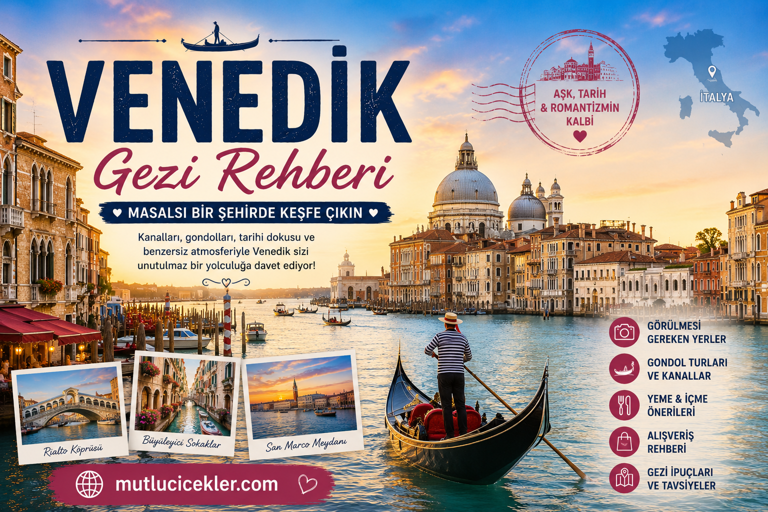 Venedik Gezi Rehberi: Masalsı Bir Şehirde Keşfe Çıkın