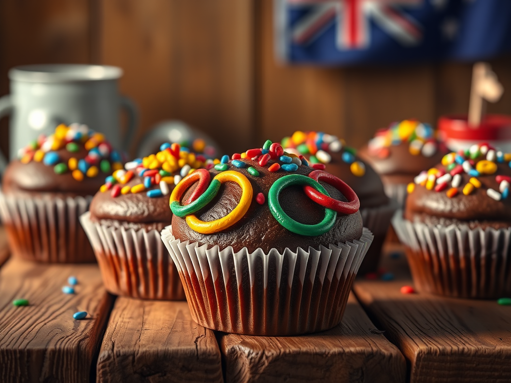 Olympics-Inspired Chocolate Muffins Recipe