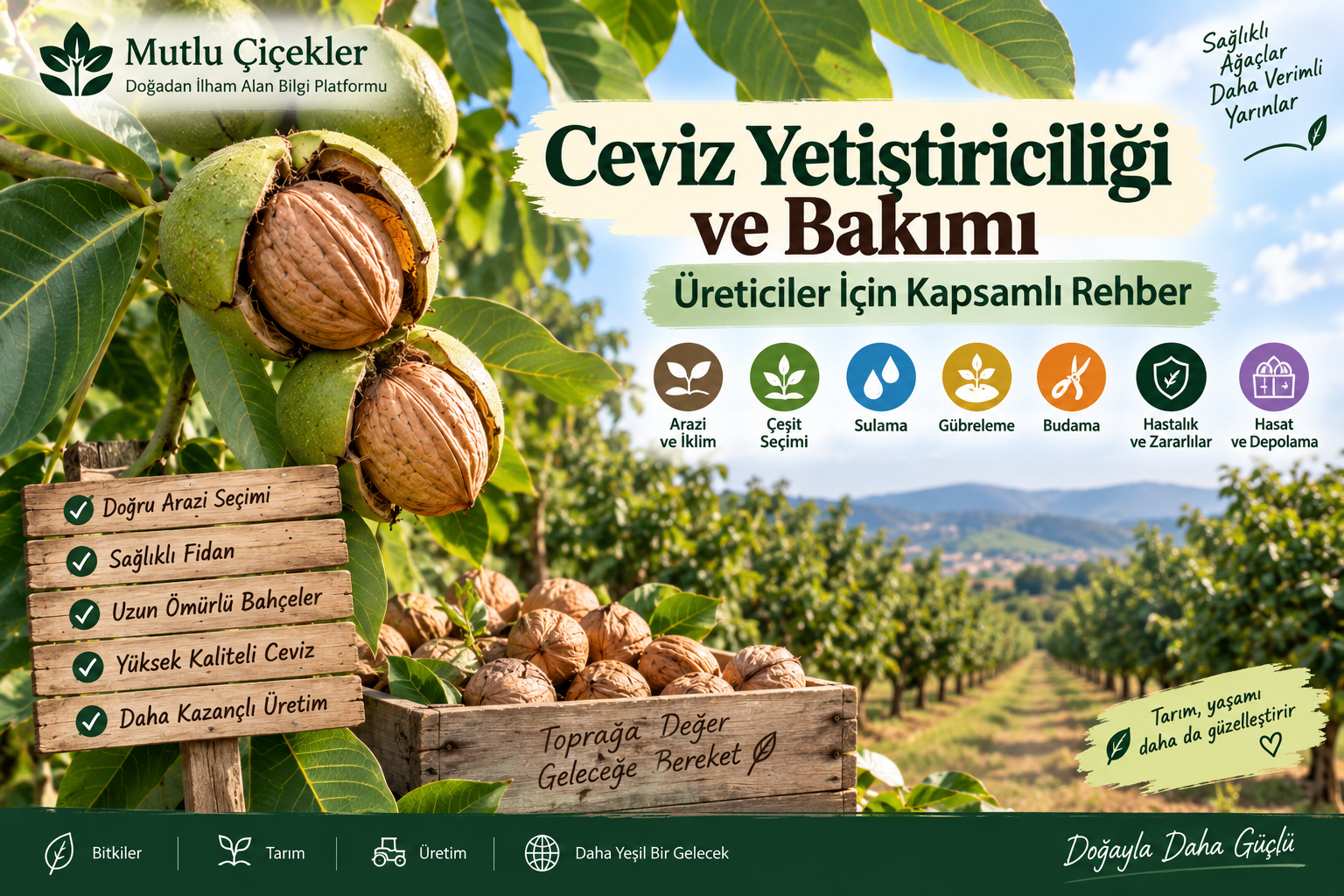 Ceviz Yetiştiriciliği ve Bakımı: Üreticiler İçin Kapsamlı Rehber