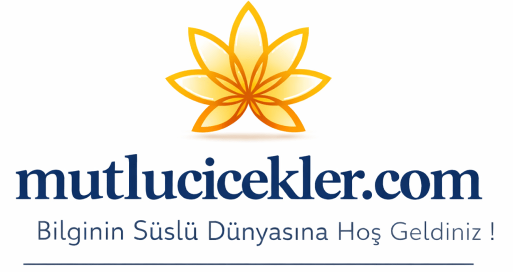 mutlucicekler.com logosu, üzerinde bir lotus çiçeği ve alt kısmında "Bilginin Süslü Dünyasına Hoş Geldiniz!" yazısı bulunan grafik.