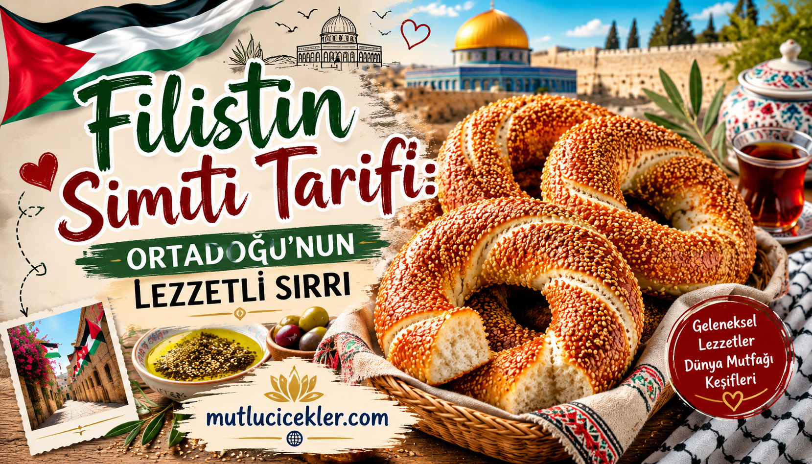 🇵🇸 Filistin Simiti Tarifi: Ortadoğu’nun Lezzetli ve Geleneksel Sırrı 🥯