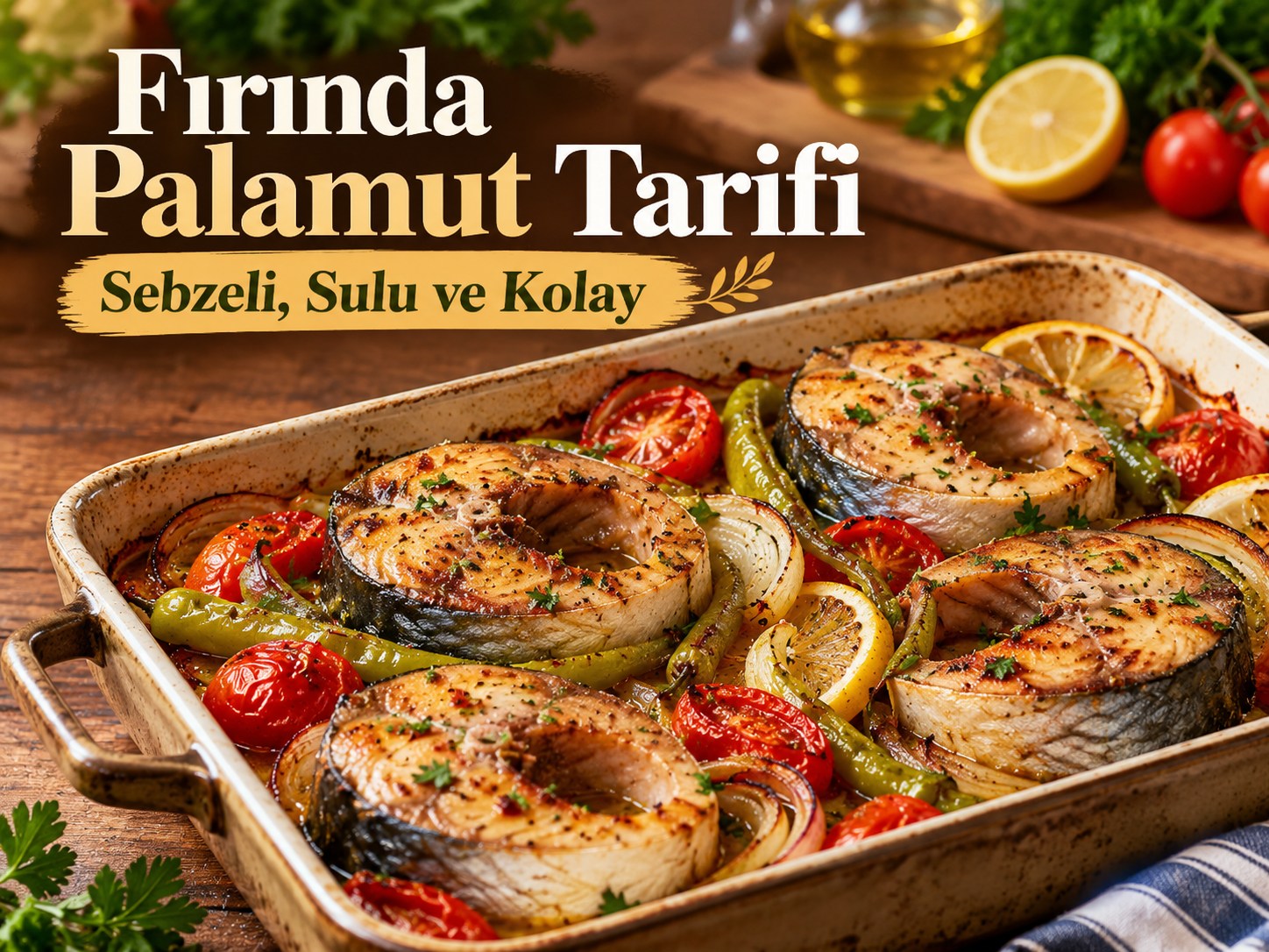 Fırında palamut tarifi: sebzeli, sulu ve kolay başlıklı kapak görseli