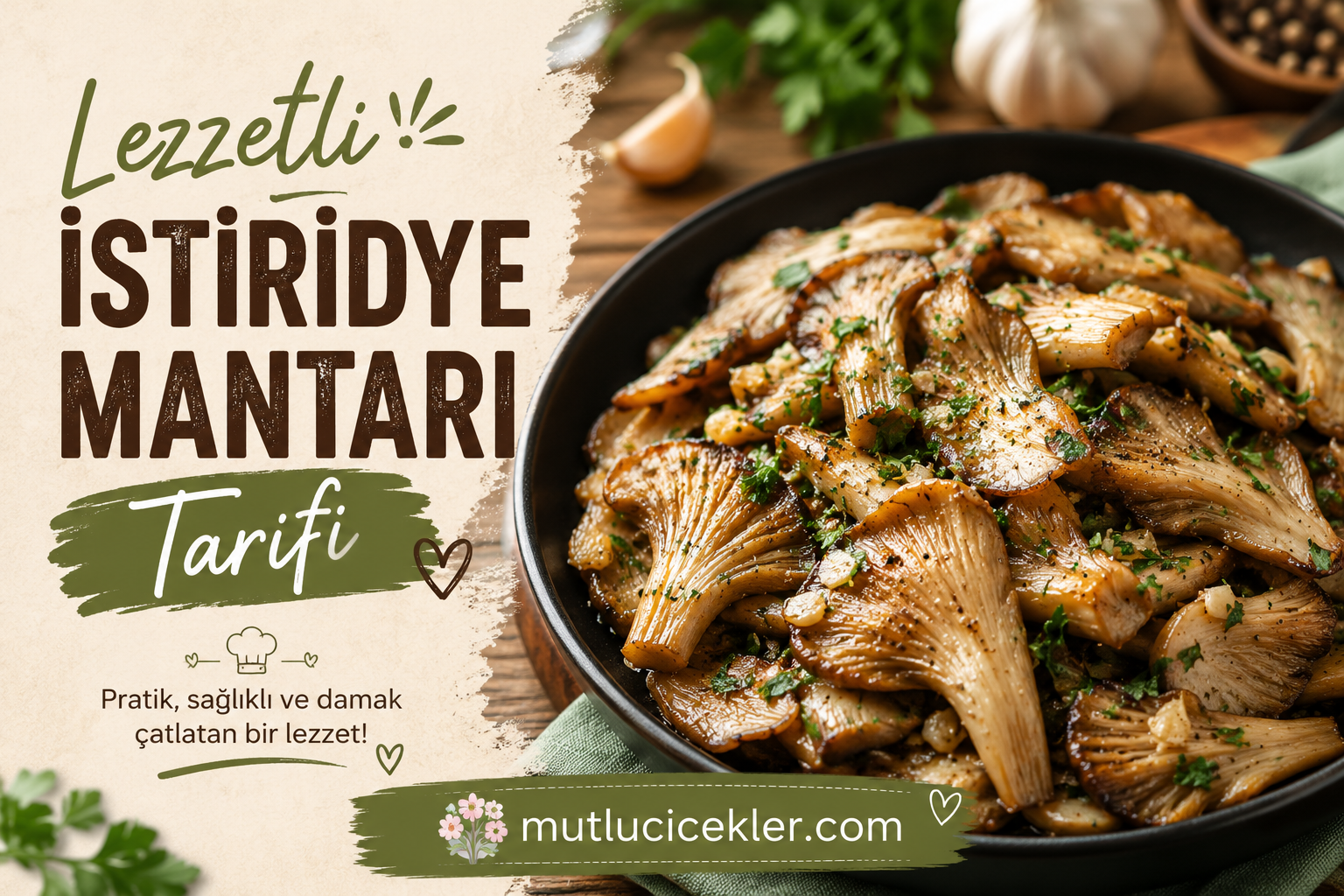🍄 Lezzetli İstiridye Mantarı Tarifi