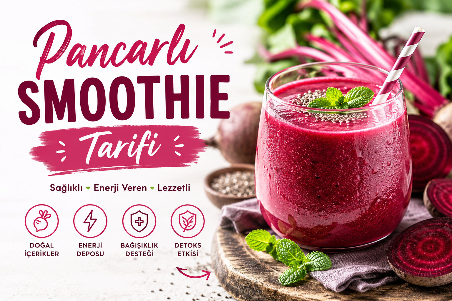 Pancarlı Smoothie Tarifi: Sağlıklı, Enerji Veren ve Lezzetli Bir İçecek