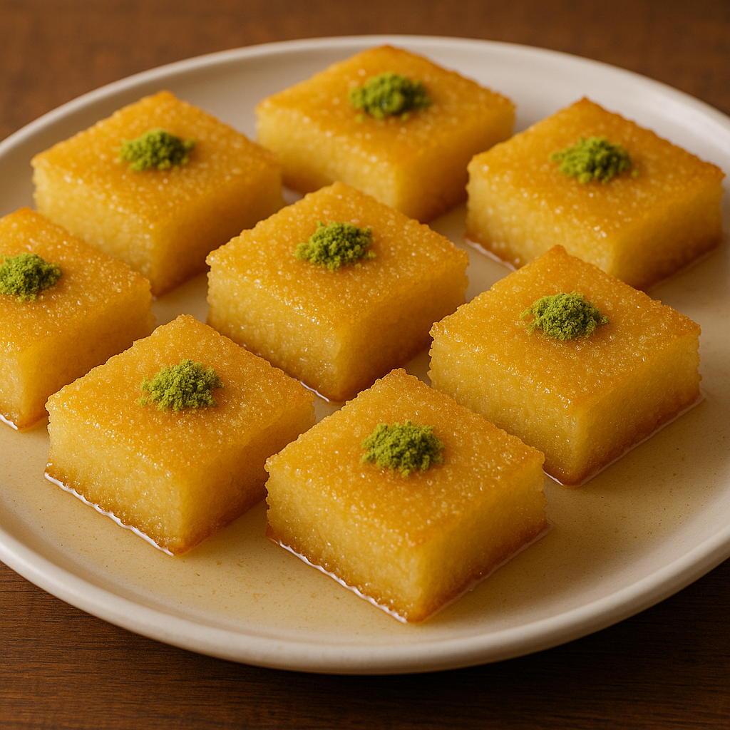 🍰 Şerbetli İrmik Kesmesi Tatlısı – Nostalji Tadında Ev Yapımı Lezzet