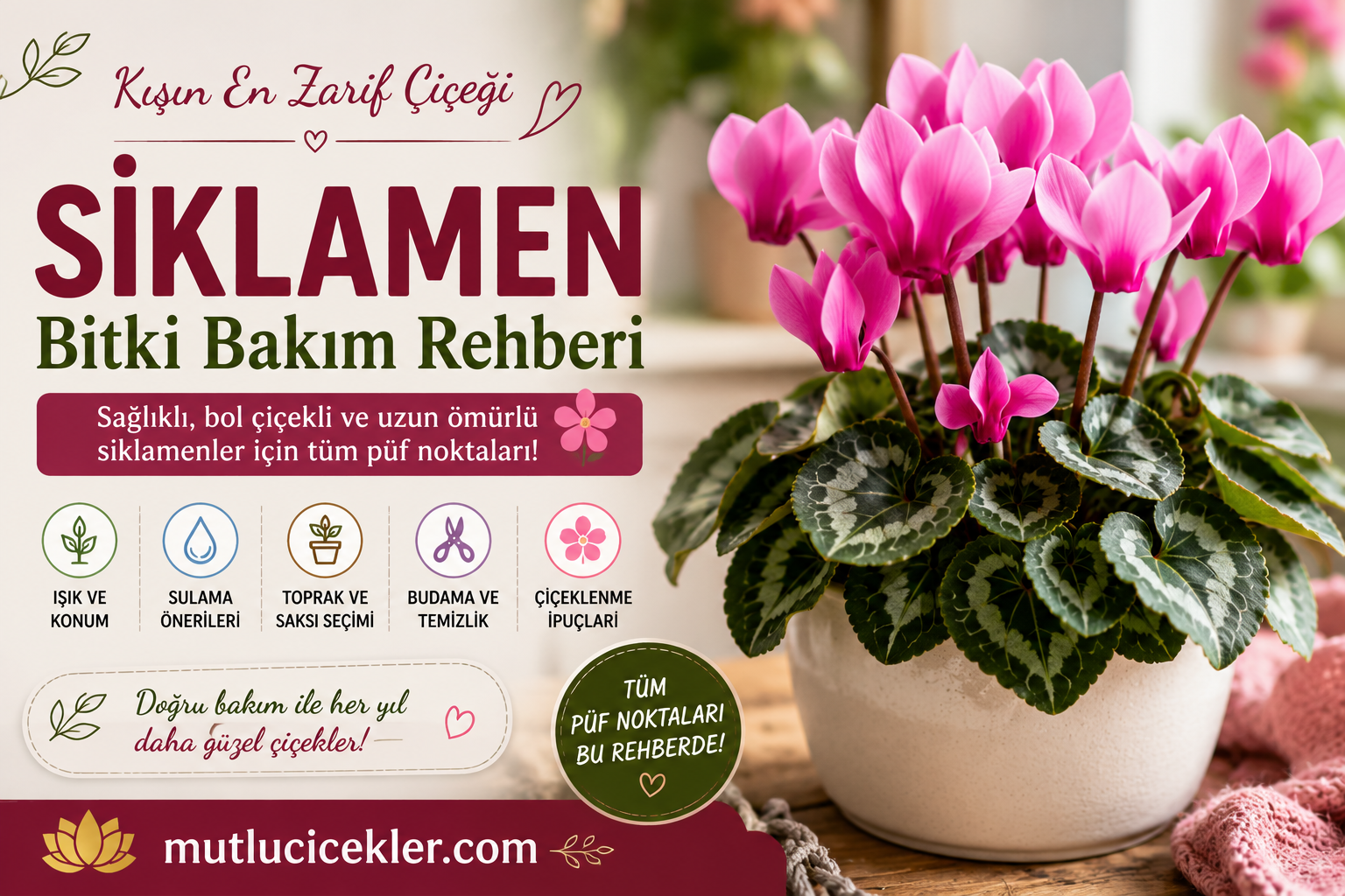 💜🌿 Siklamen Bitki Bakım Rehberi