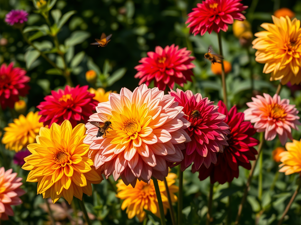 Dahlia (Yıldız Çiçeği): Renklerin Bahçedeki Dansı 🌸