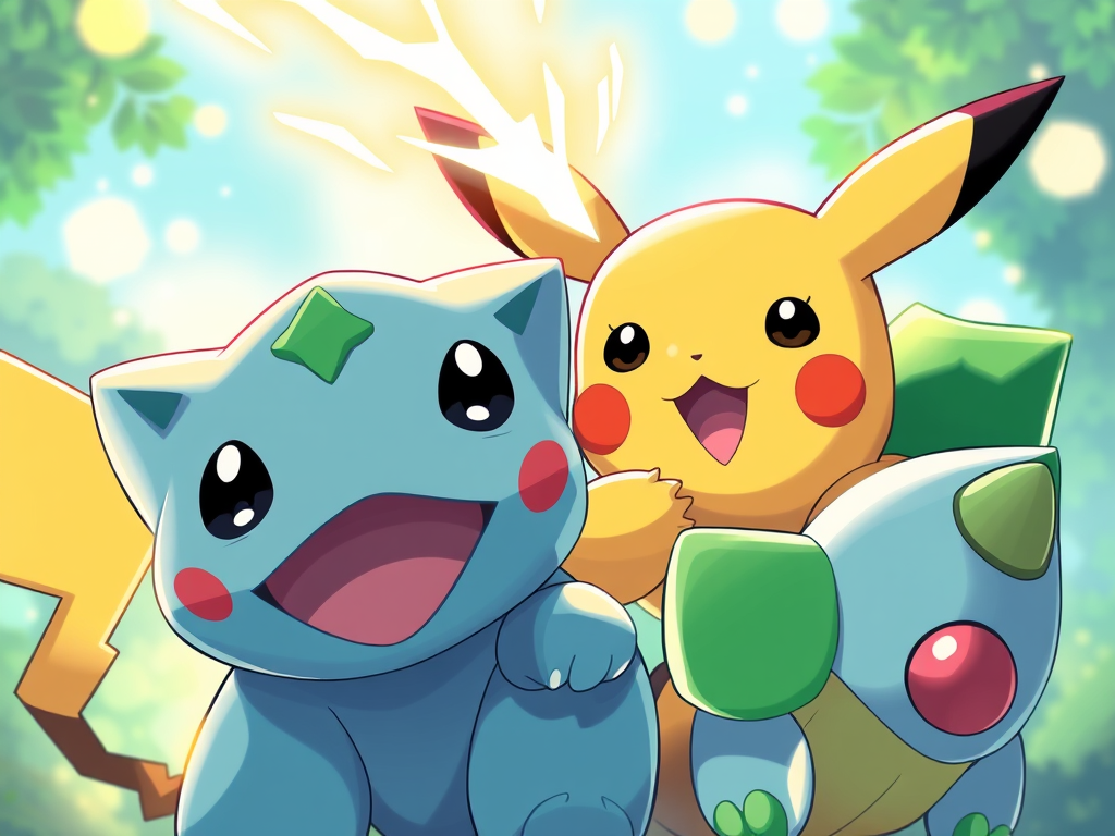 Pokémon Dünyasına Yolculuk: Pikachu, Bulbasaur ve Daha Fazlası!⚡🌱