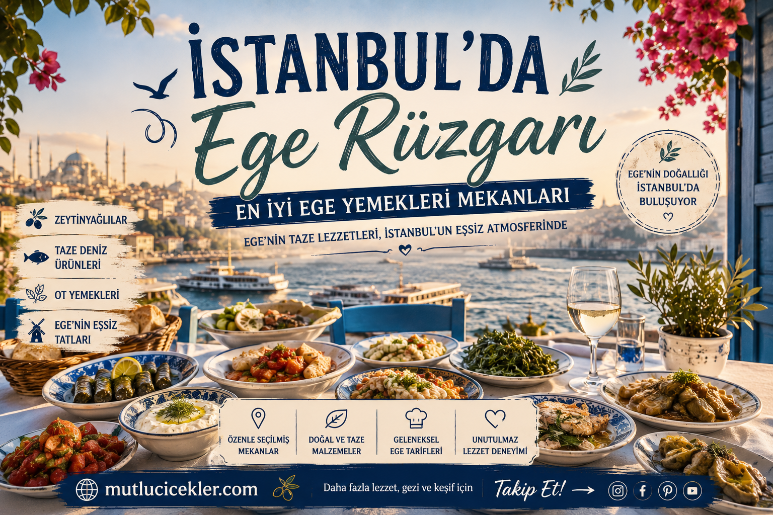🌿 İstanbul’da Ege Rüzgarı: En İyi Ege Yemekleri Mekanları