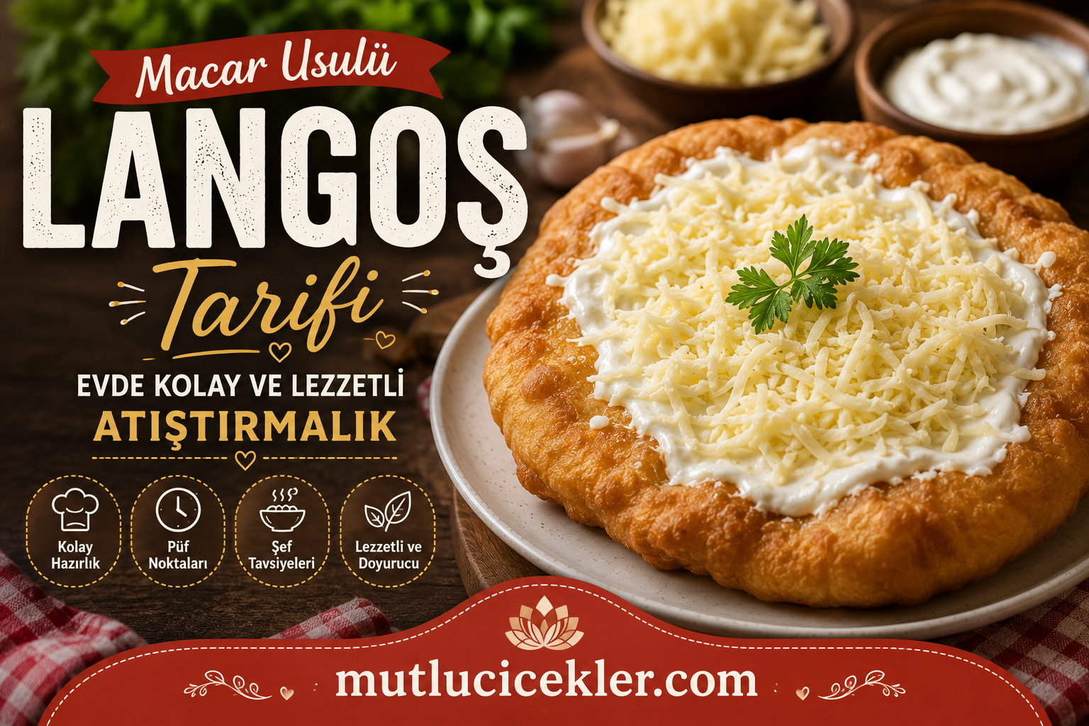 🍽️ Langoş Tarifi: Evde Kolay ve Lezzetli Macar Usulü Atıştırmalık