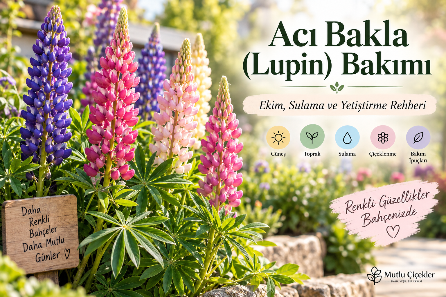 Acı Bakla (Lupin) Bakımı: Ekim, Sulama ve Yetiştirme Rehberi