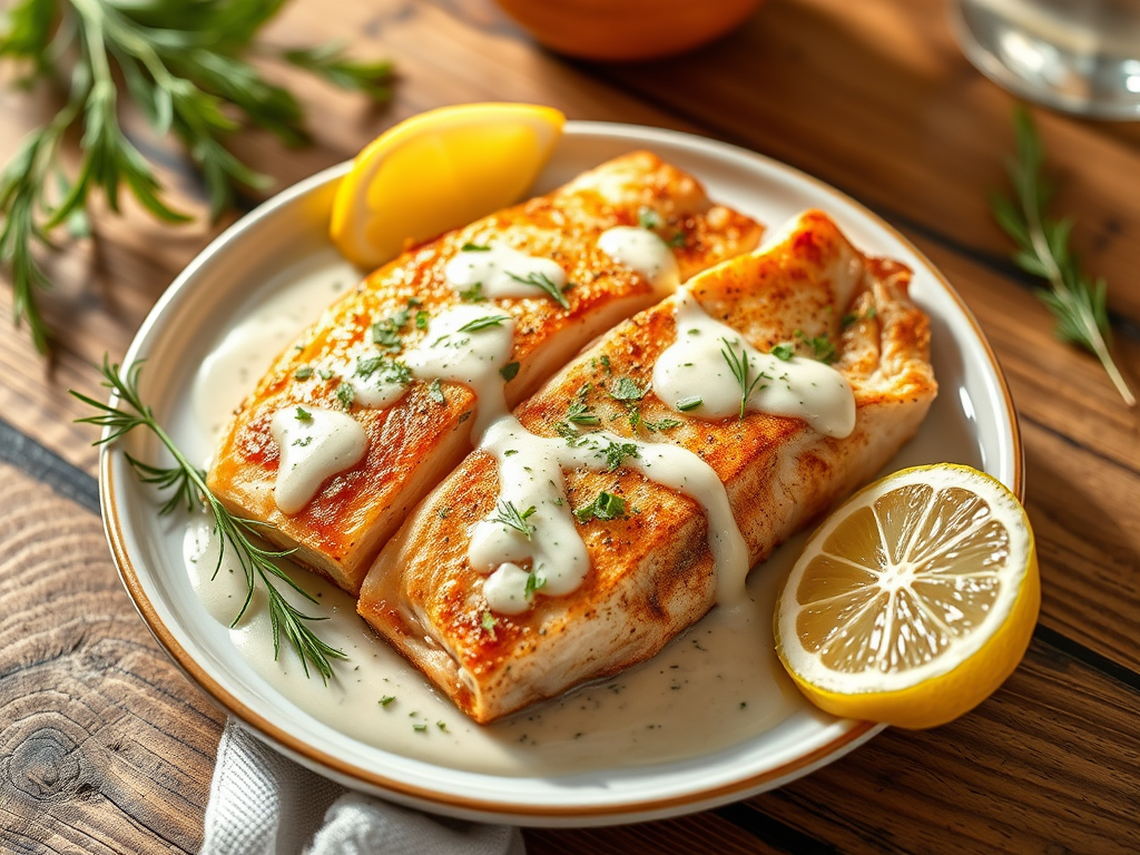 Girit Usulü Kremalı Levrek Tarifi 🐟: Ege’nin Ferah Tadını Sofranıza Taşıyın