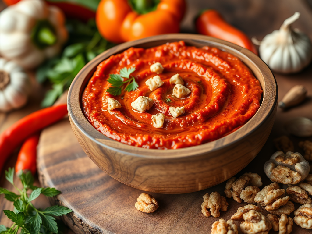 🌶️ Muhammara Tarifi: Kahvaltıdan Mezeye Şahane Bir Lezzet!