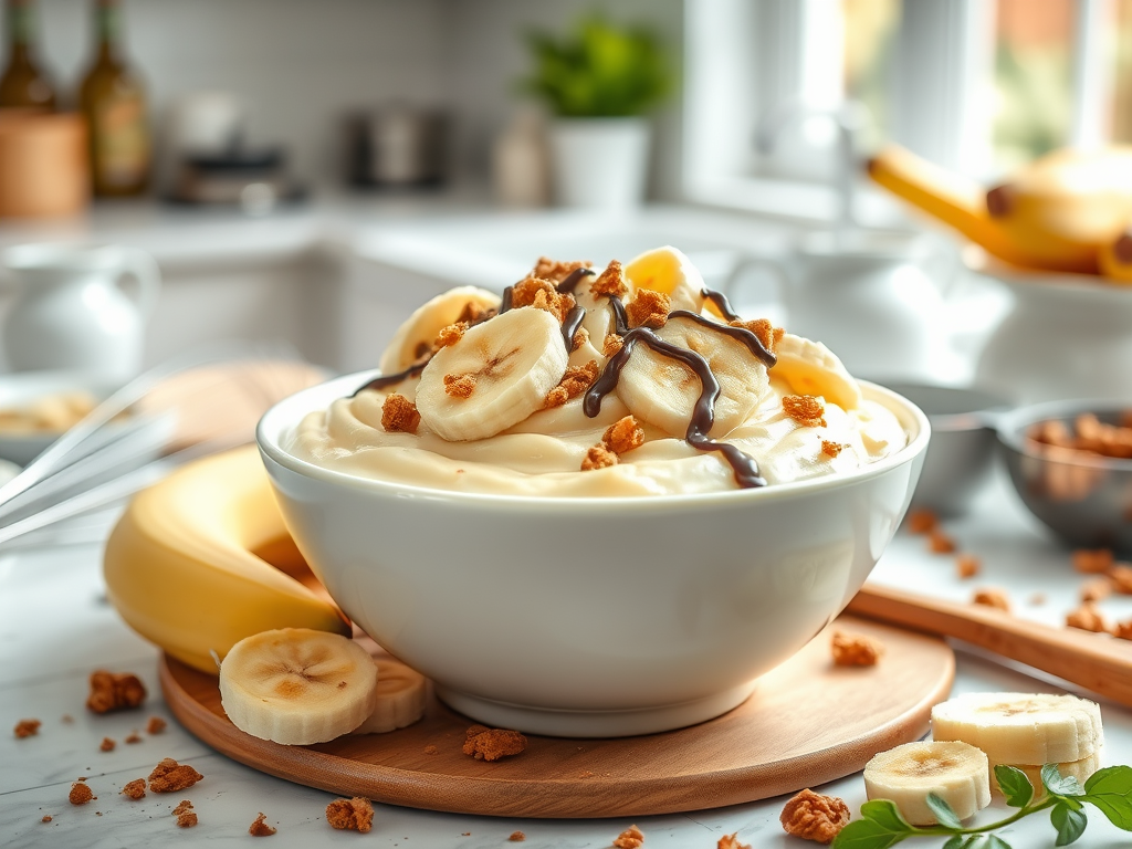 Ev Yapımı Muzlu Puding Tarifi ✨🍌