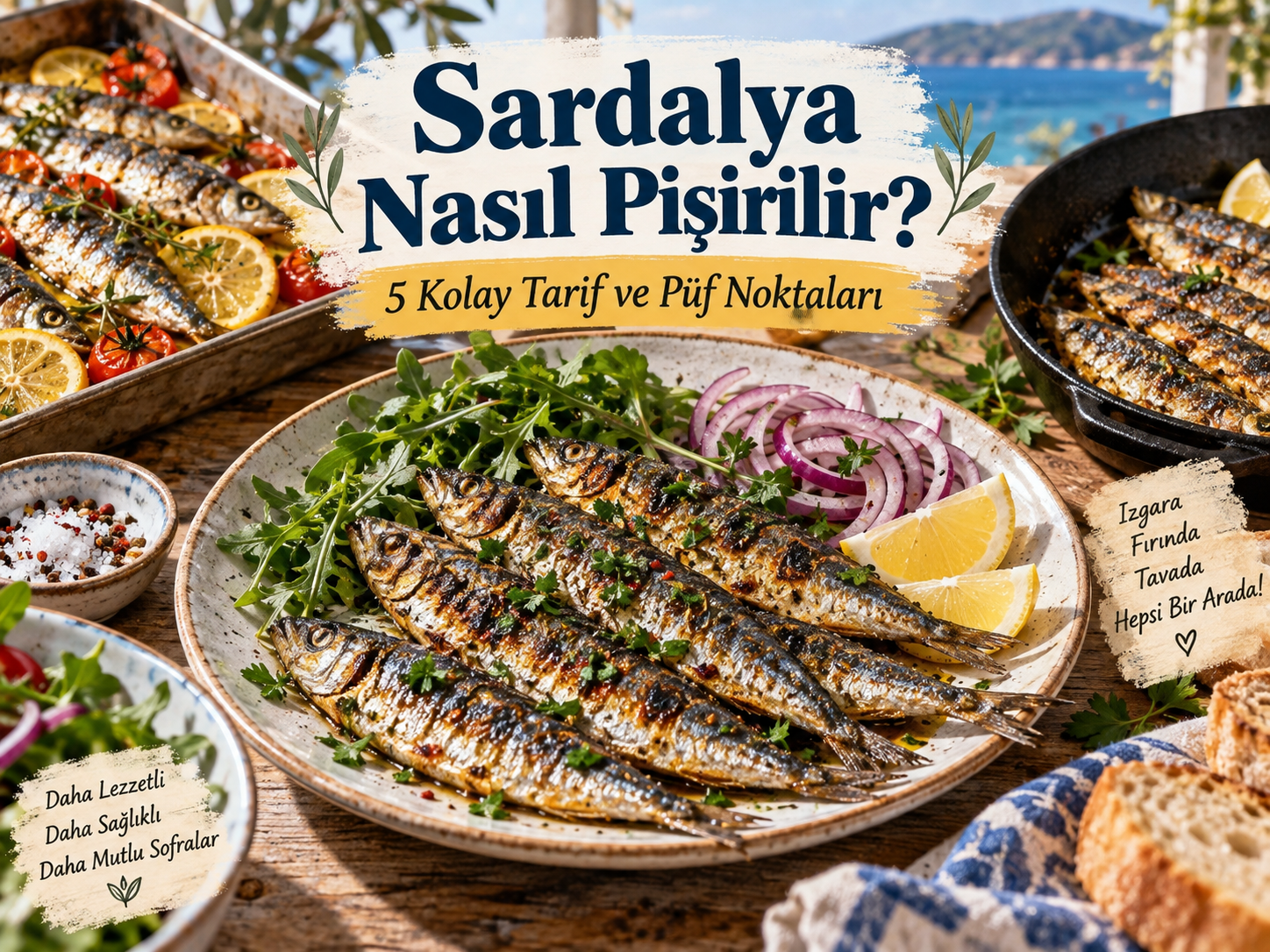 Sardalya Nasıl Pişirilir? 5 Kolay Tarif, Püf Noktaları ve Kalori