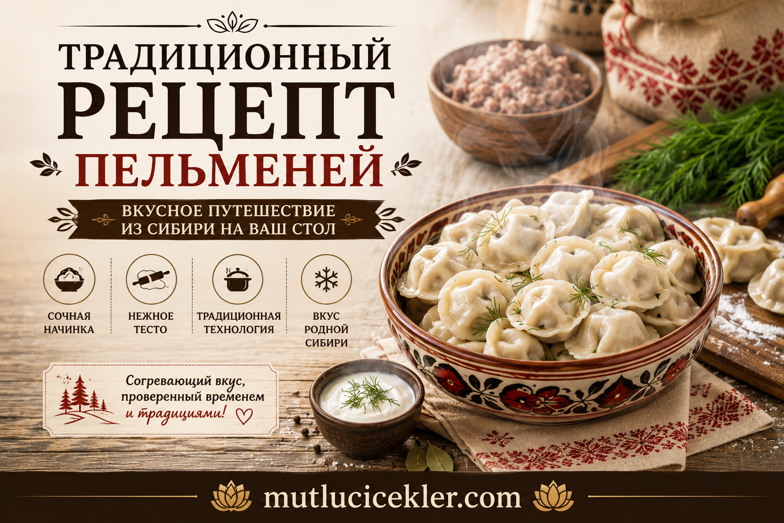 Традиционный рецепт пельменей: вкусное путешествие из Сибири на ваш стол 🥟
