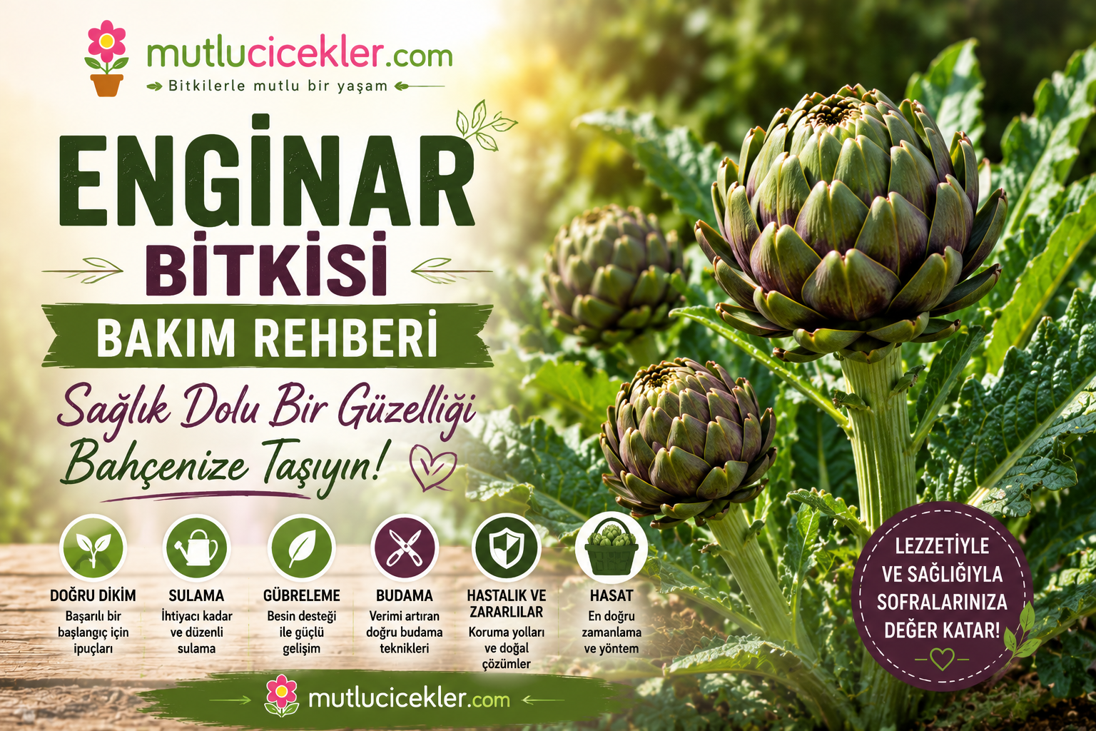 🌿 Enginar Bitkisi Bakım Rehberi | Sağlık Dolu Bir Güzelliği Bahçenize Taşıyın!