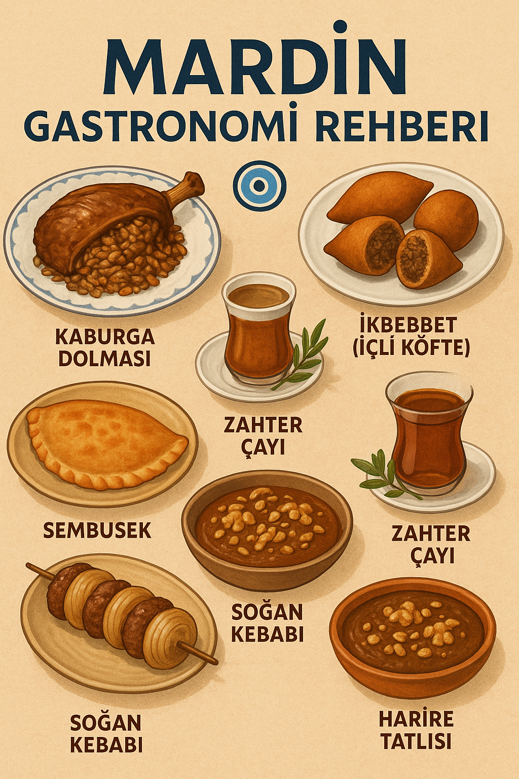 🧿 Mardin Gastronomi Rehberi: Mezopotamya’nın Lezzet Durakları